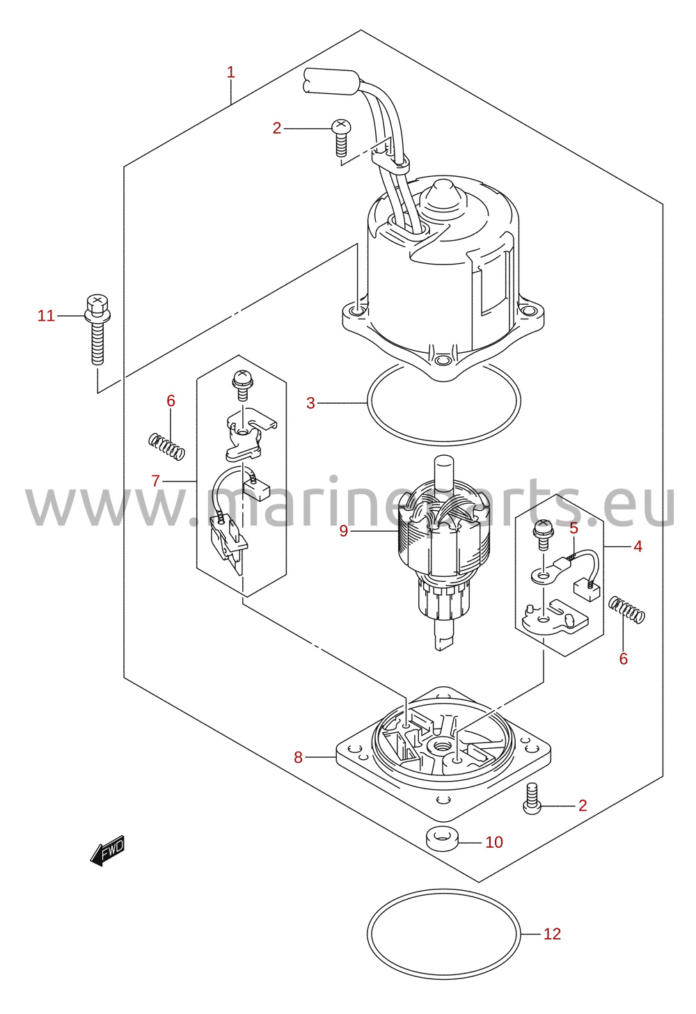 PTT-motor (X/XX-transom)