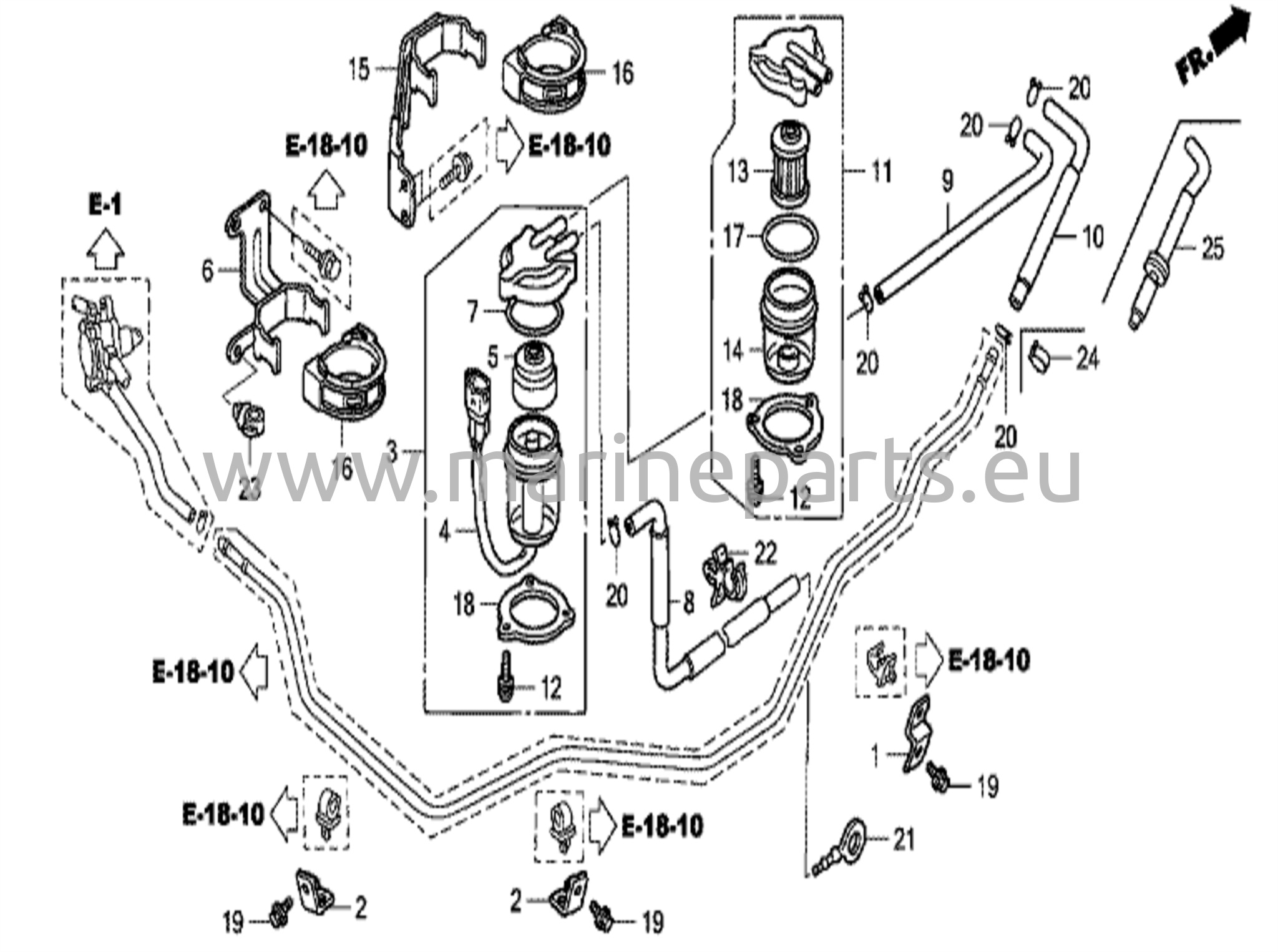 Vattenavskiljare/bränslefilter