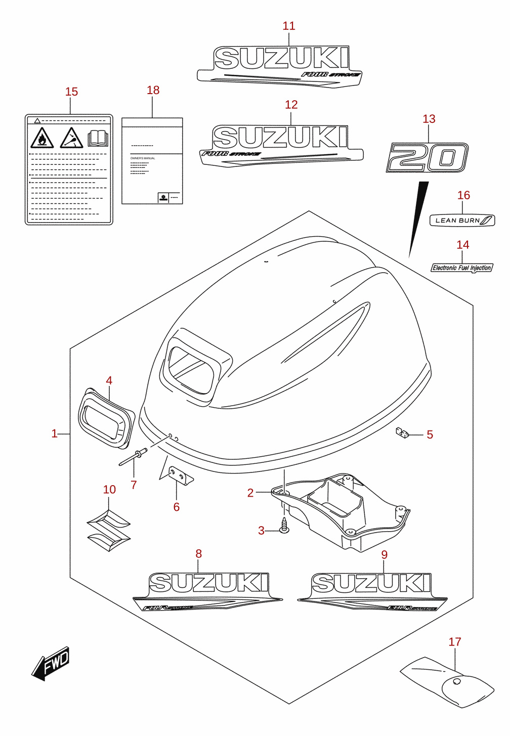 Capot moteur (DF20A)
