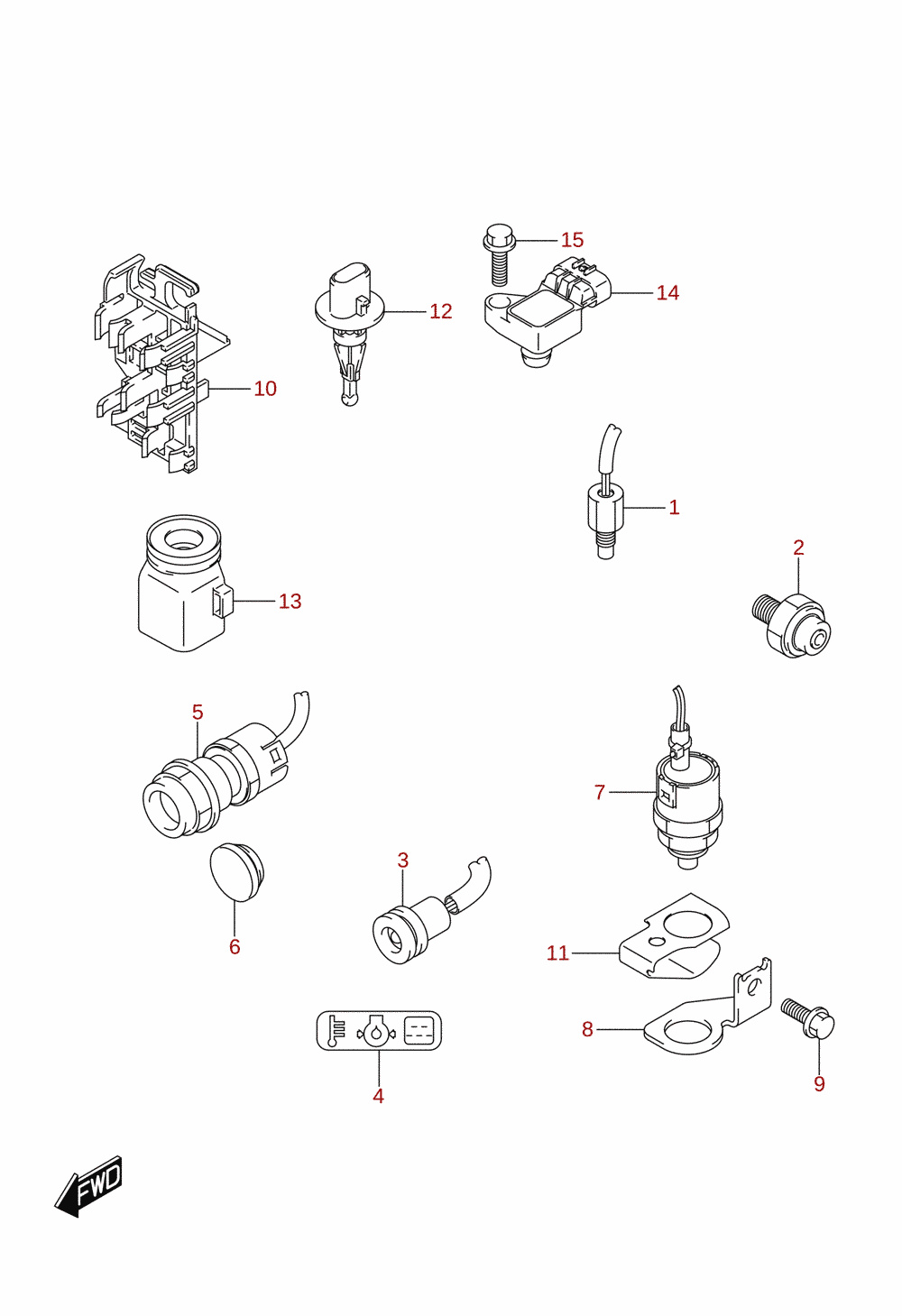 Sensor / switch (DF15A, DF20A, DF9.9B)