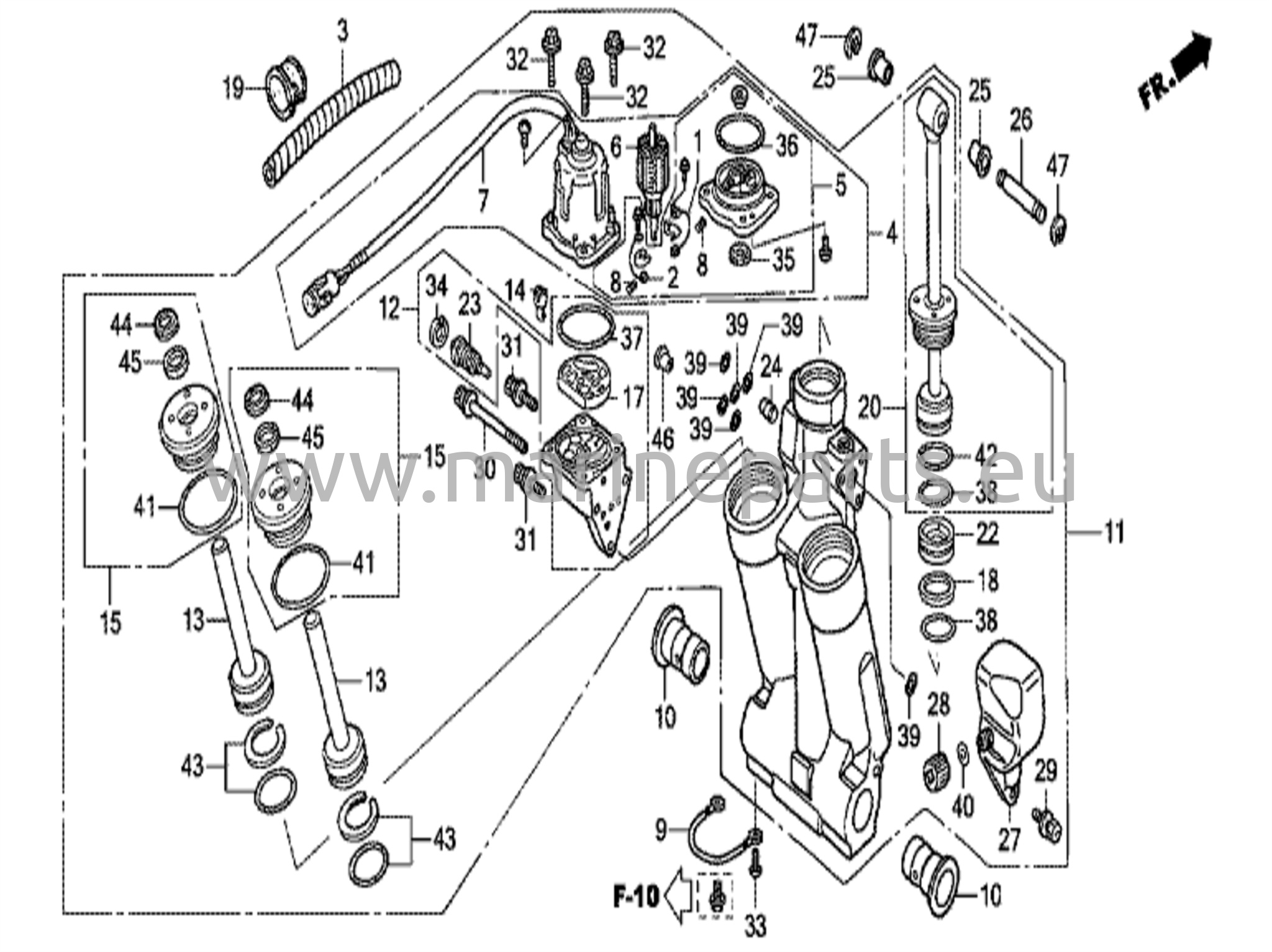 Voimansiirron kallistus ja trimmi