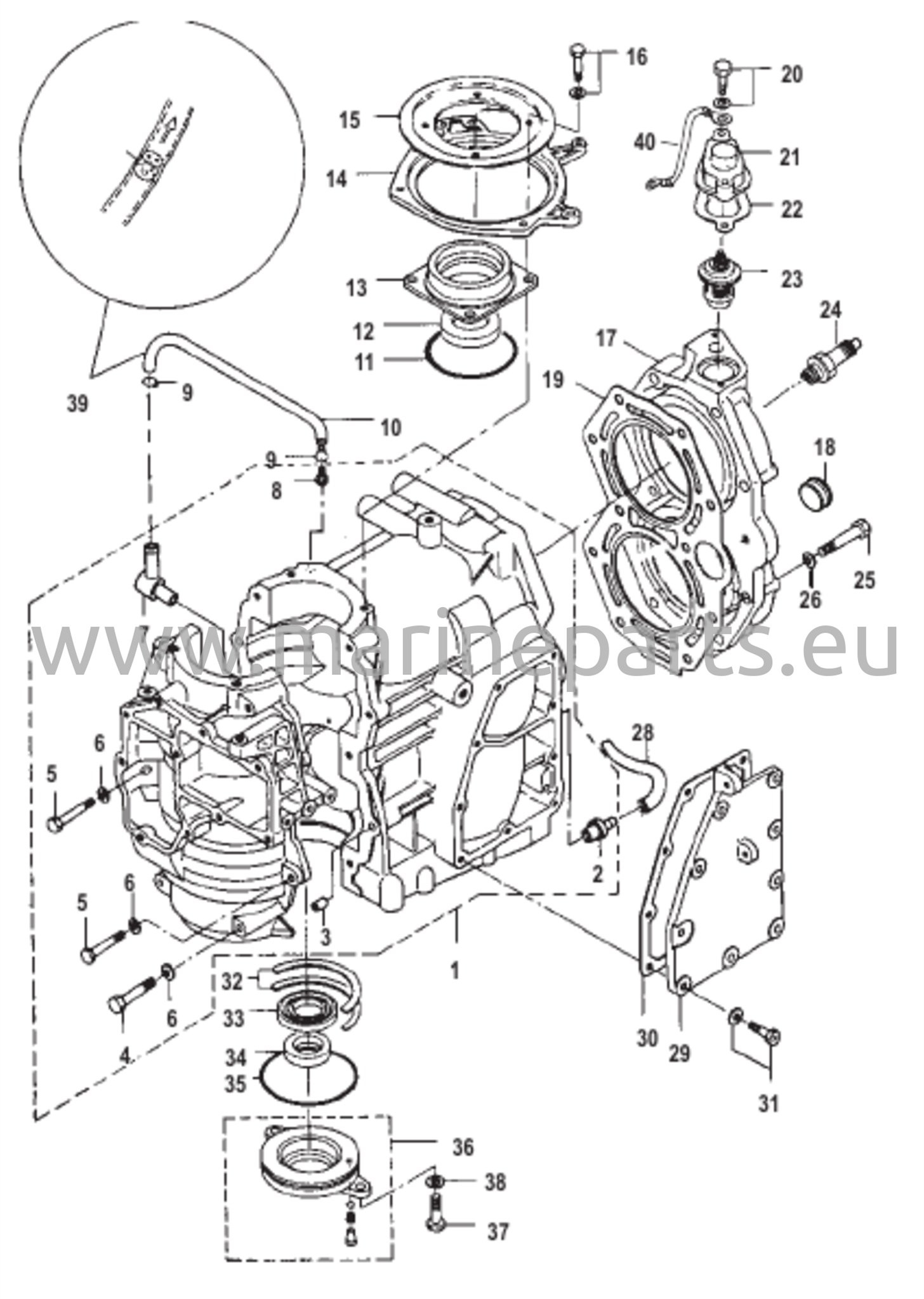 Sylinterilohko SN 0N162744 ja siitä eteenpäin