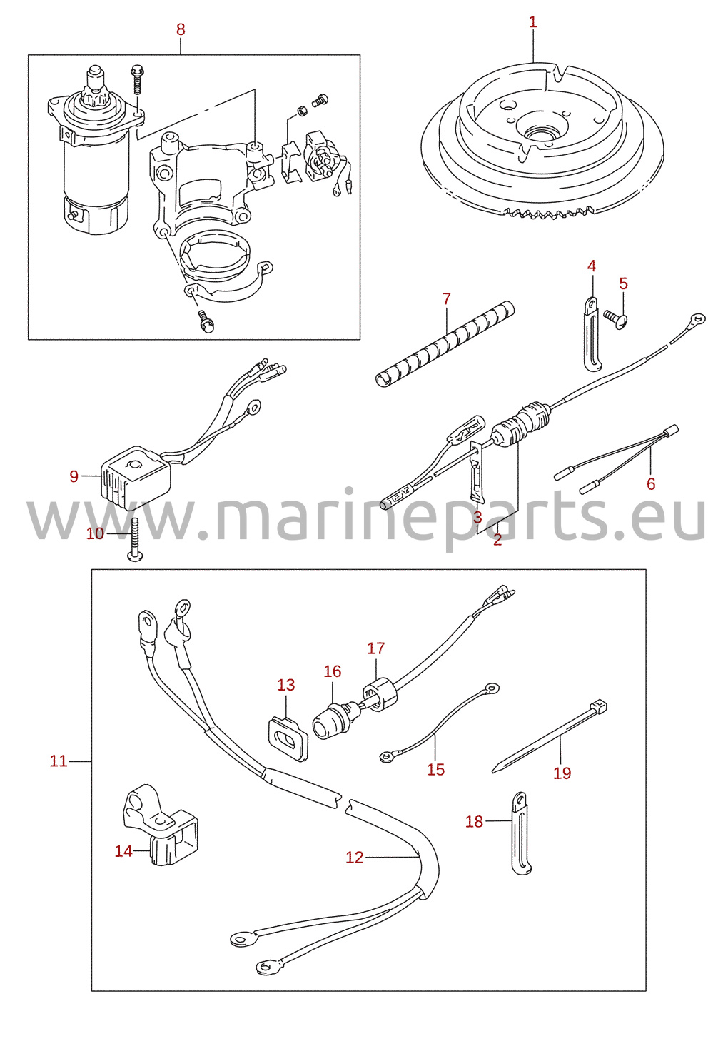 Starting motor (2004) (optional)