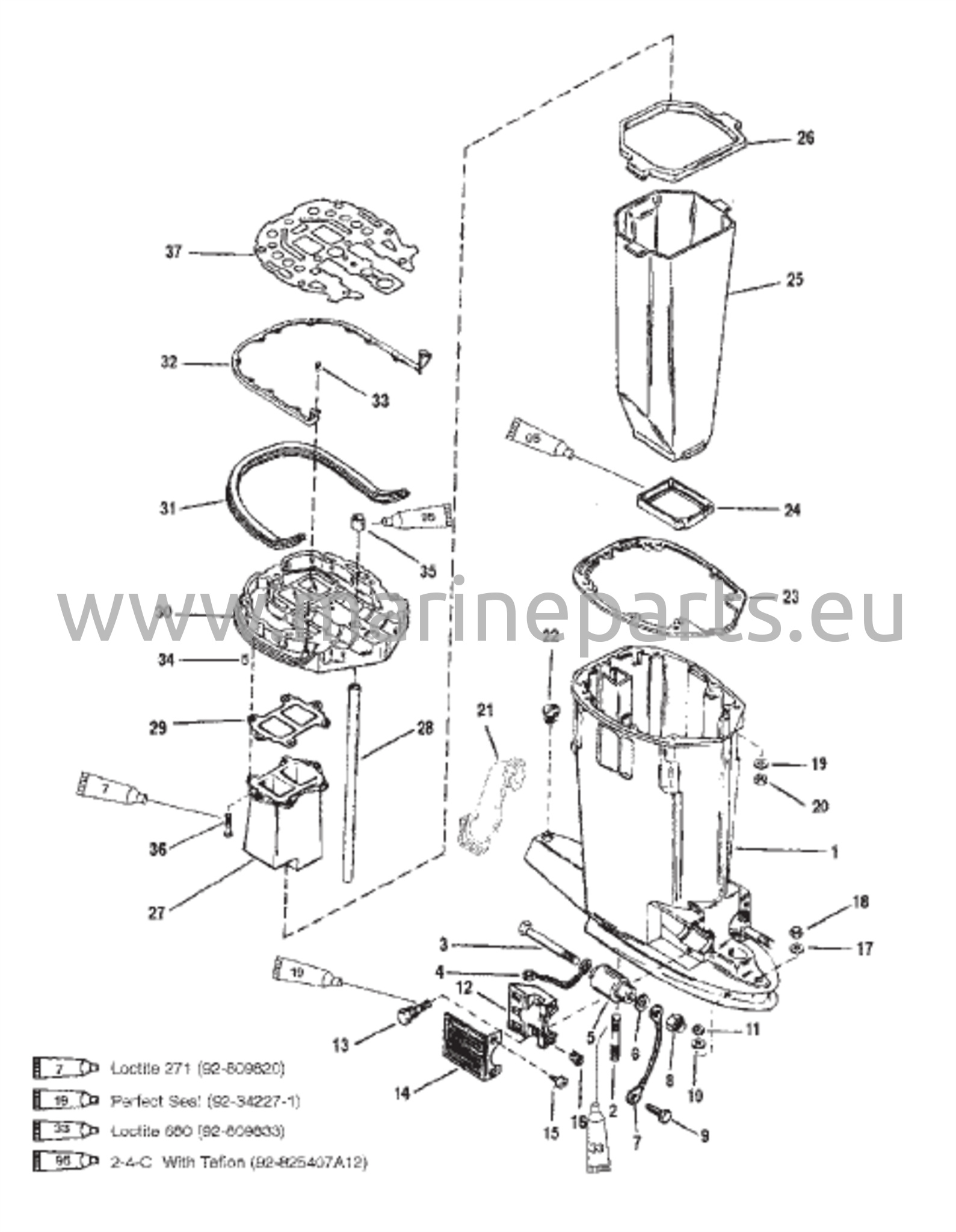 Voimansiirron akselikotelo ja pakoputki