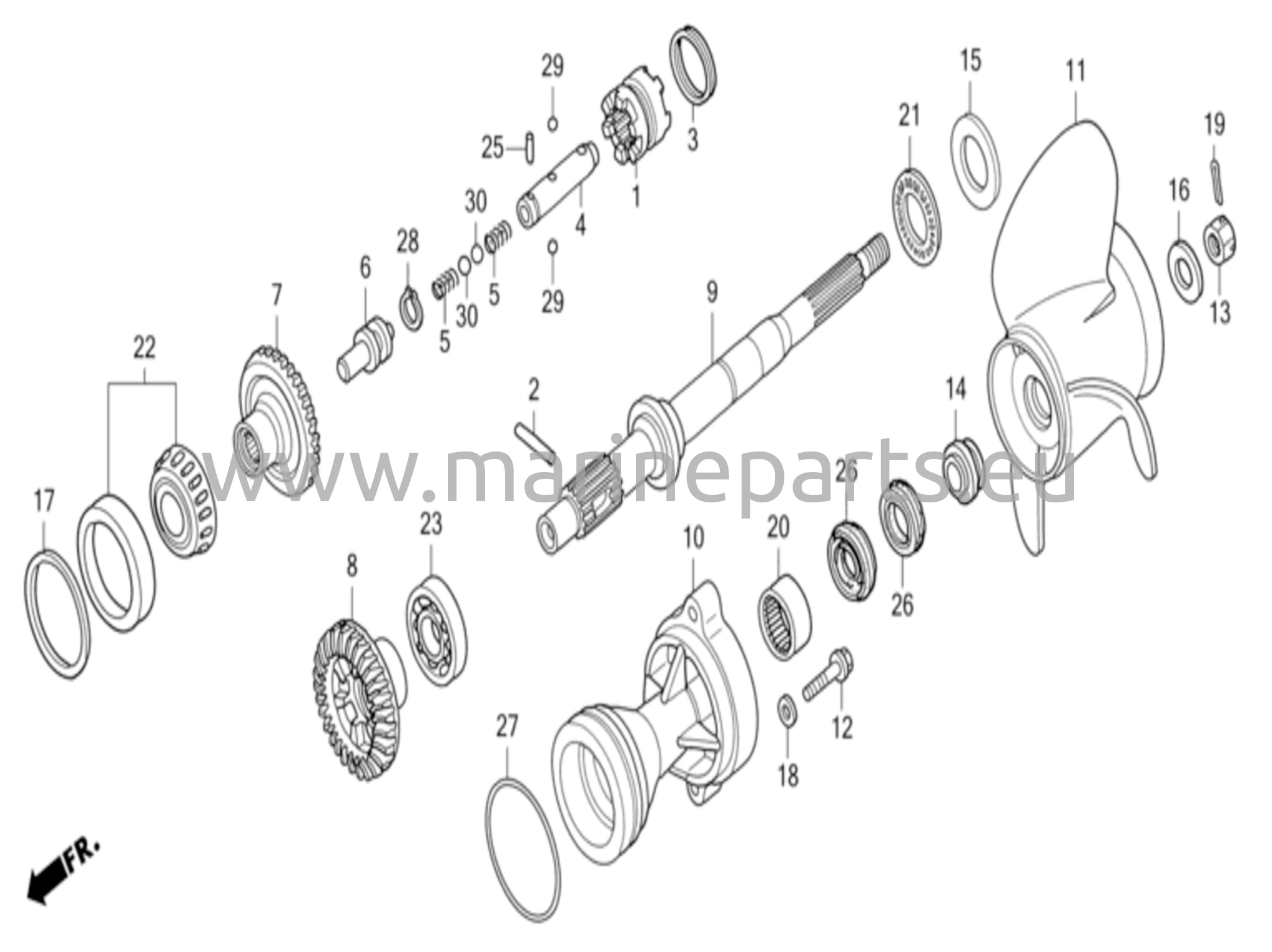 Kardaaniakseli ja potkuri