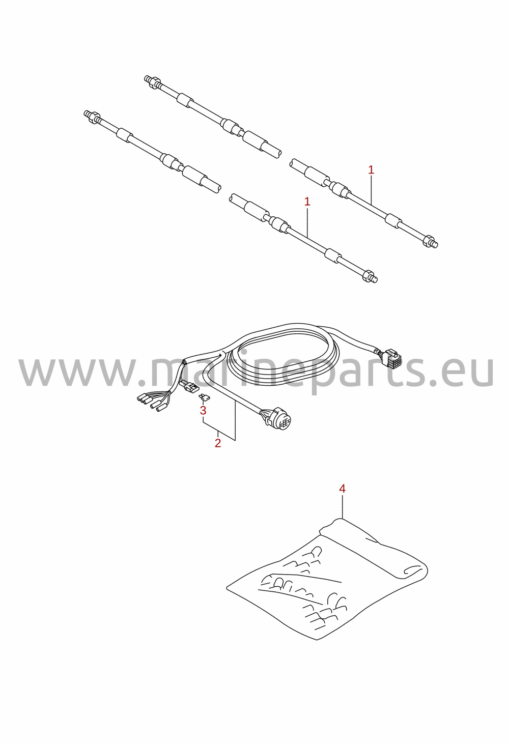 Cable del mando a distancia (DF8A, DF9.9A) (opcional)