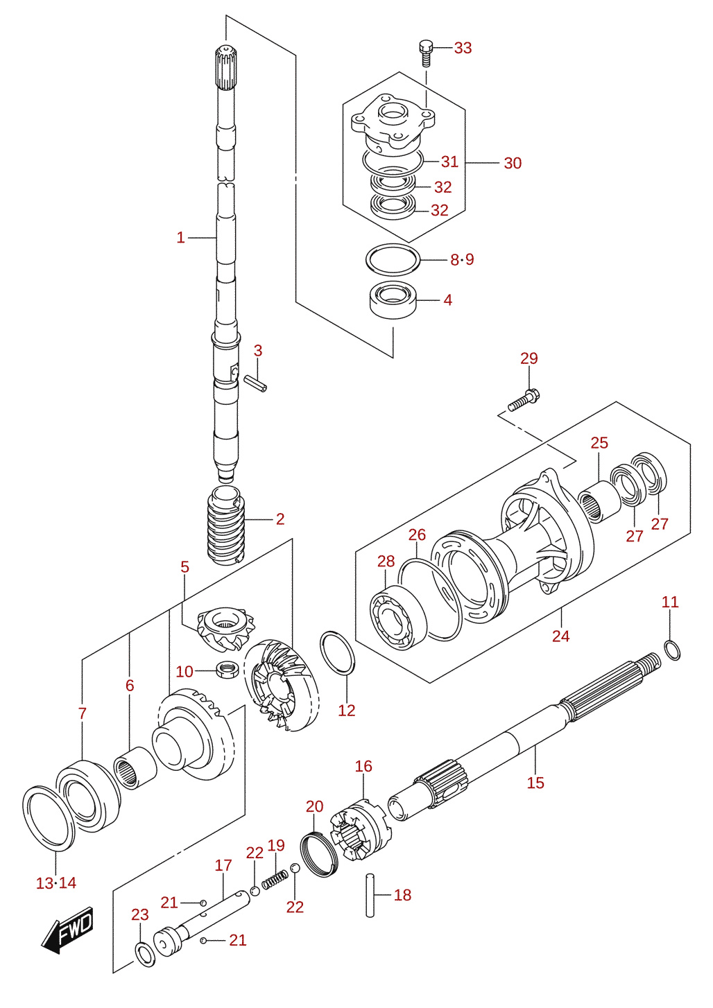 Transmission (DF70ATH, DF80A, DF90ATH)