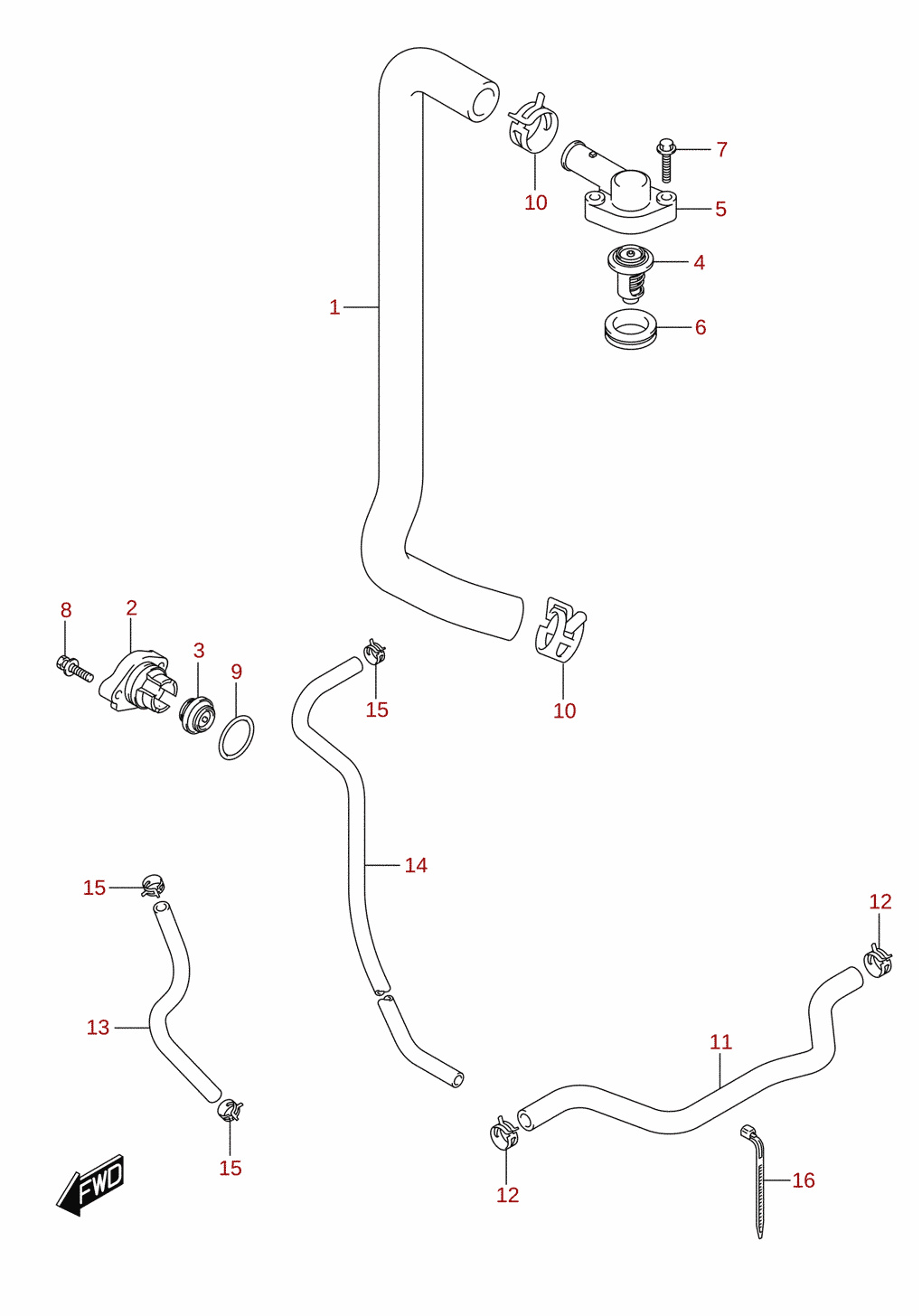 Thermostat (DF70ATH, DF80A, DF90ATH)