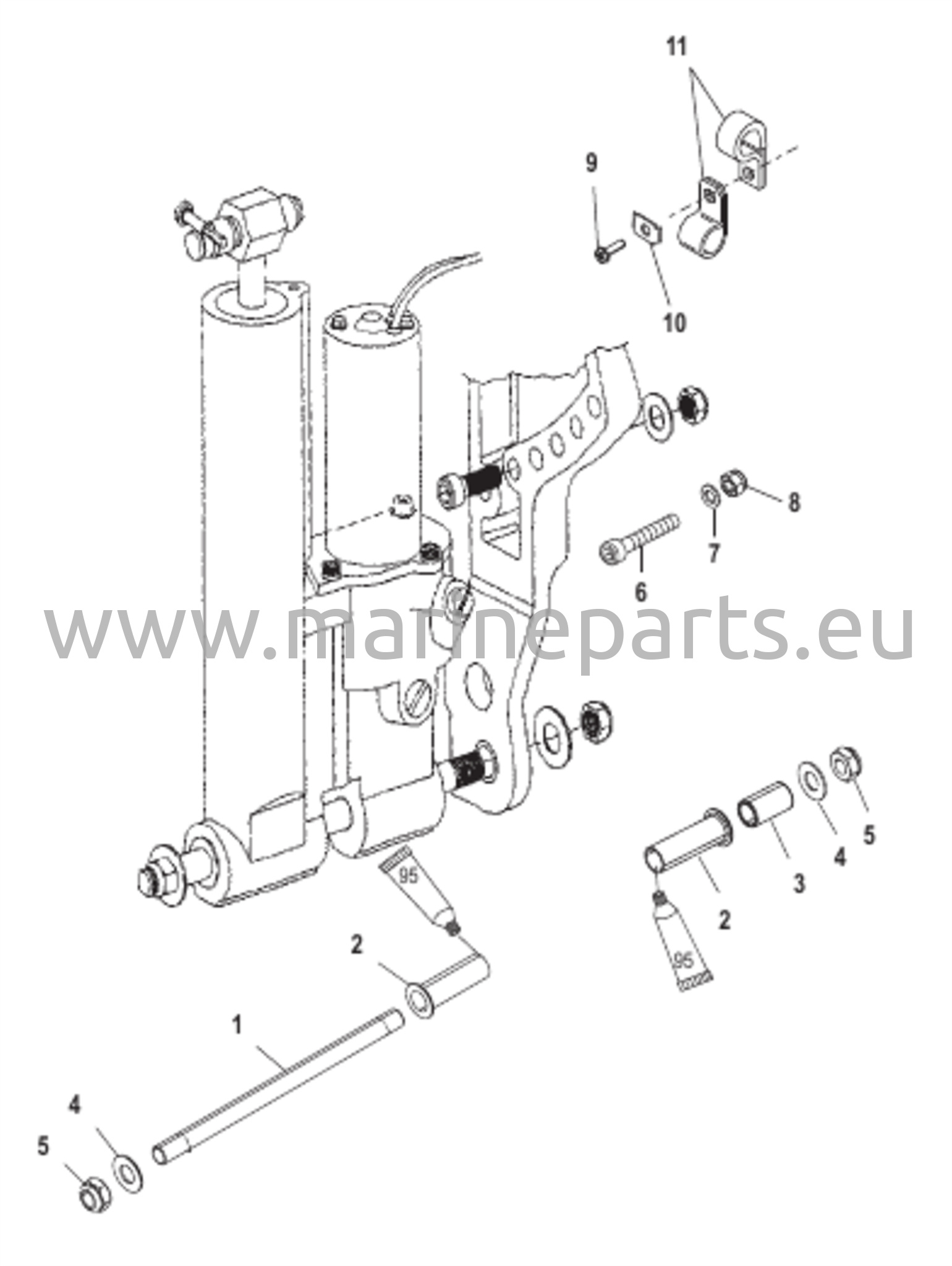 Voimansiirron kallistuskiinnitys