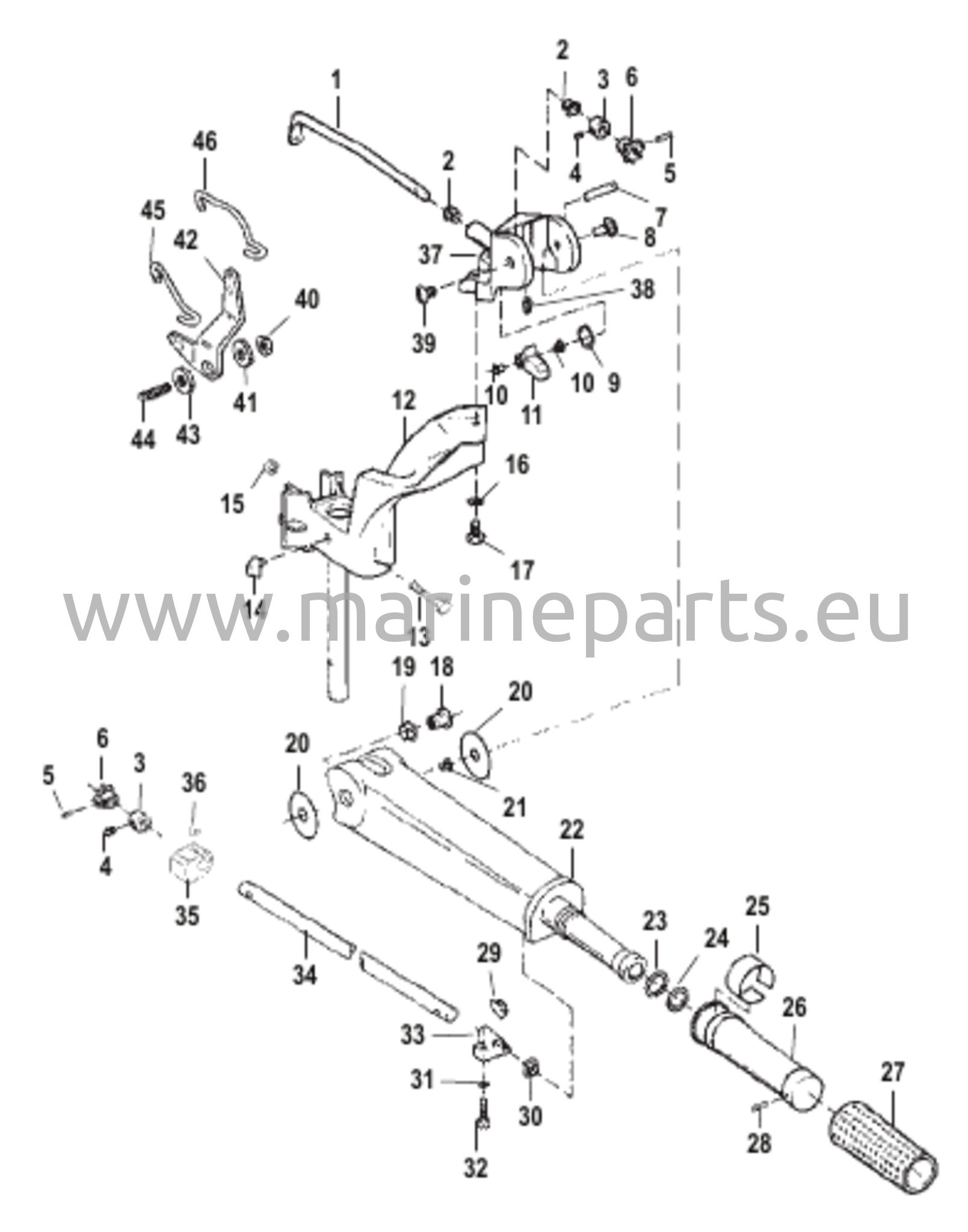 Tiller Handle / Linkage