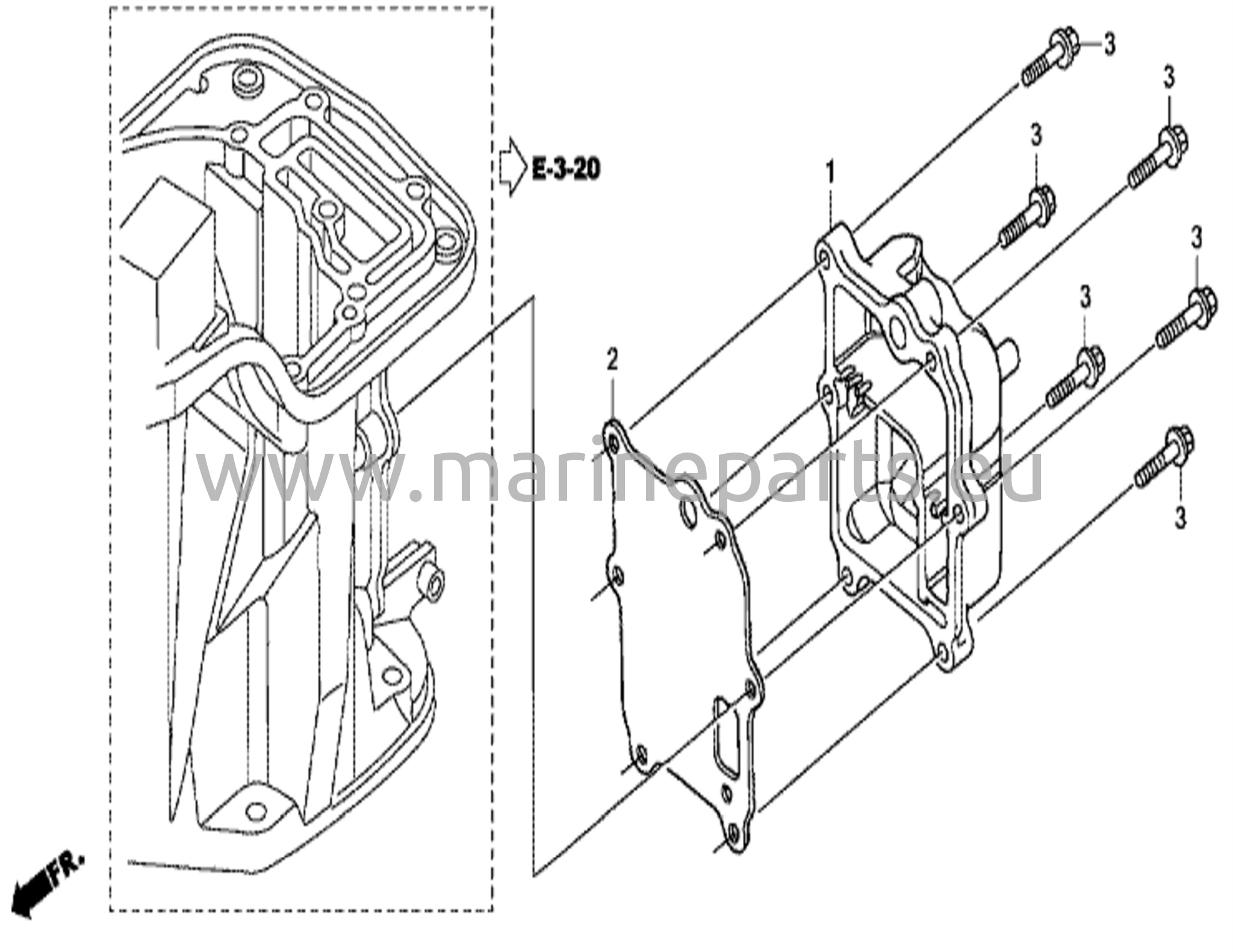 Exhaust chamber cover
