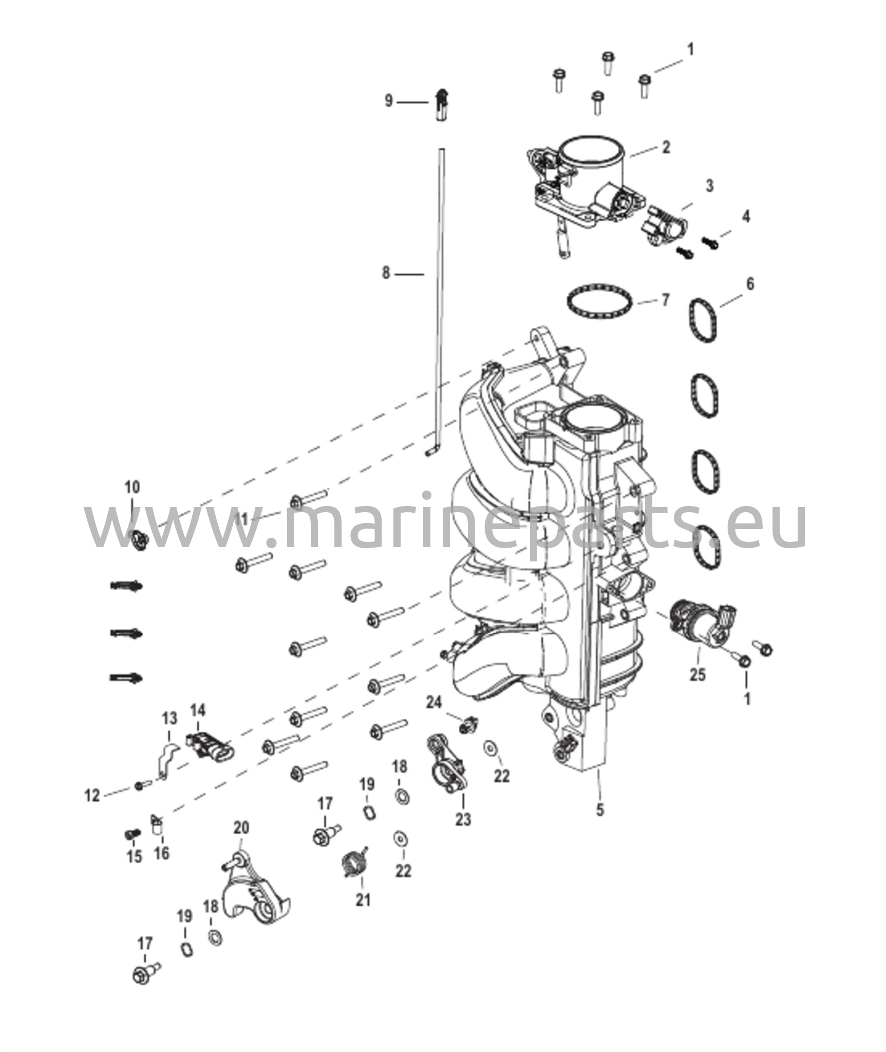 Integrerade komponenter för luft-bränslemodul