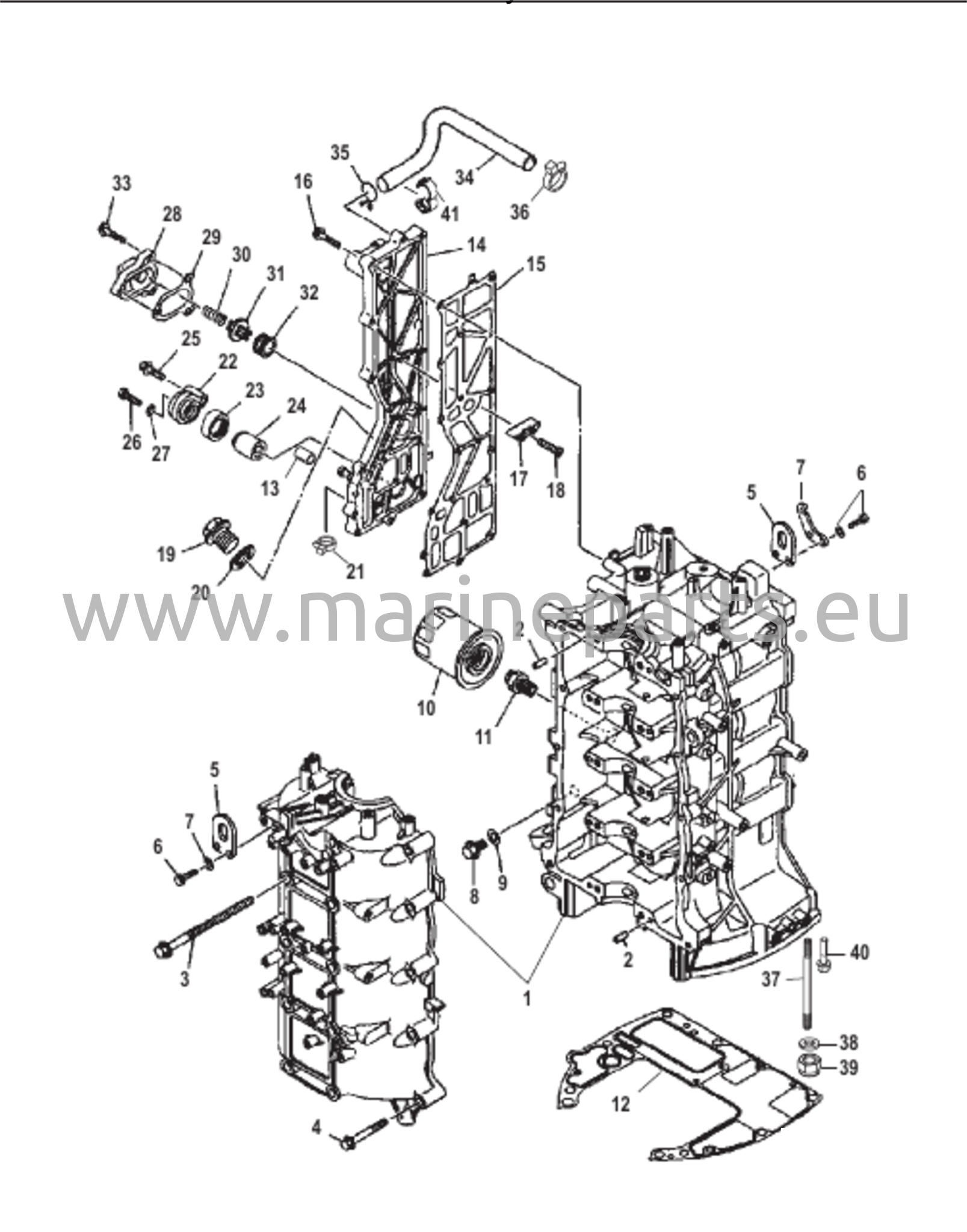 Sylinterilohko ja kampikammio