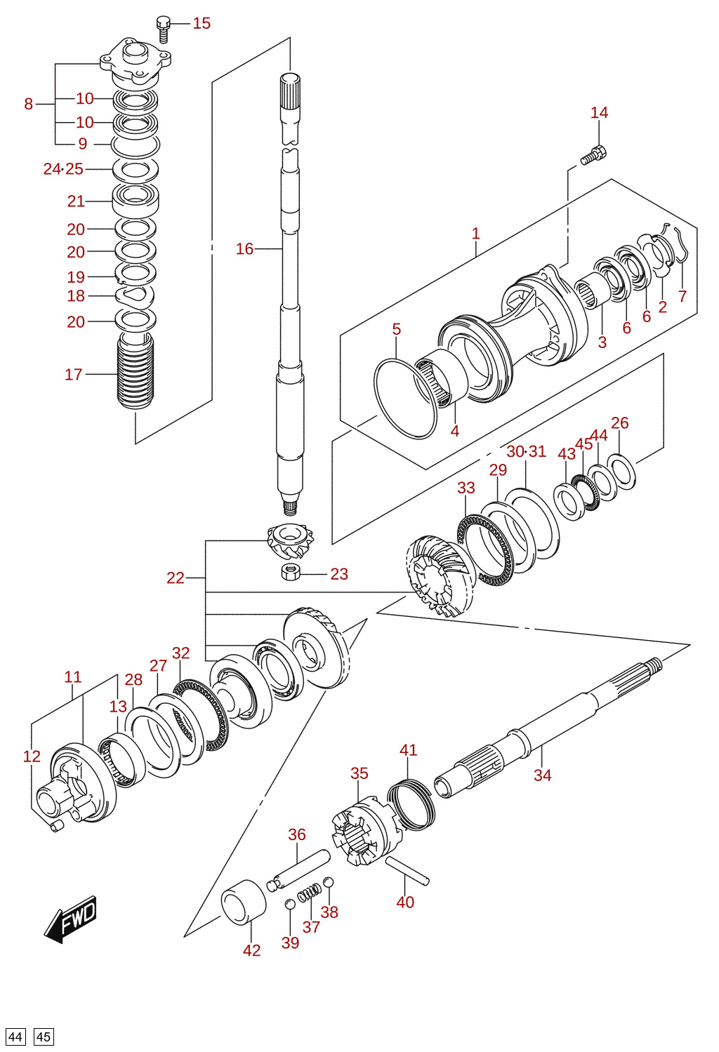 Transmission (DF115AZ, DF140AZ)
