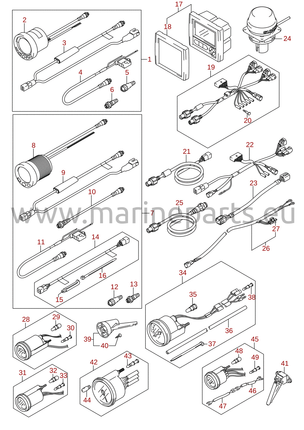 Instrument (DF15AR, DF20AR, DF20AT, DF9.9BR, DF9.9BT) (tillval)