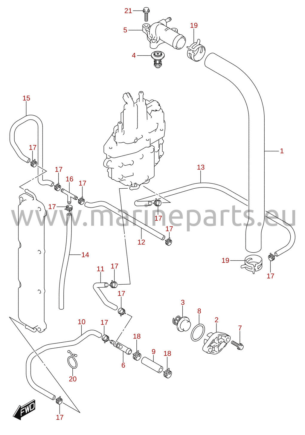 Thermostat (DF100AT, DF115AST)