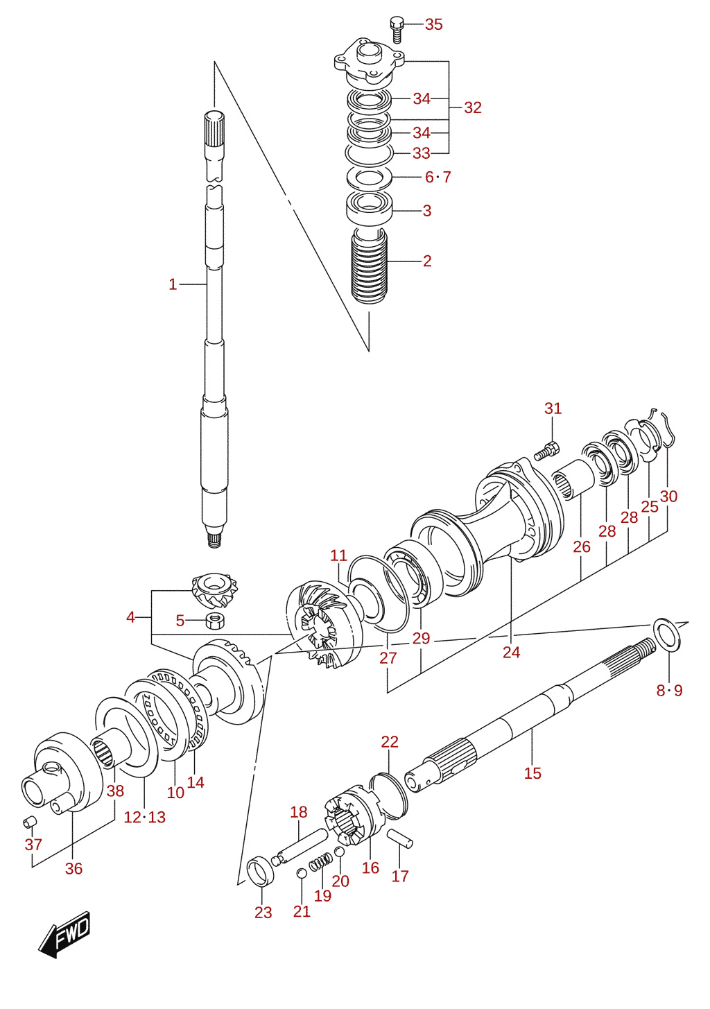 Transmission (DF115AT, DF140AT)