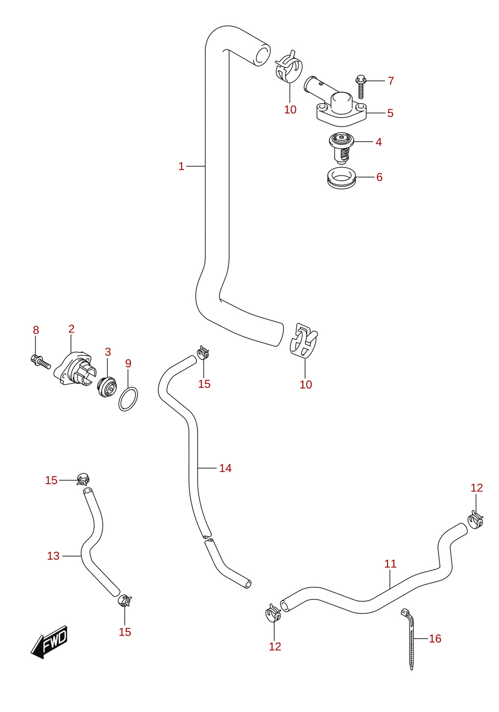 Termostat (DF70A, DF90A)