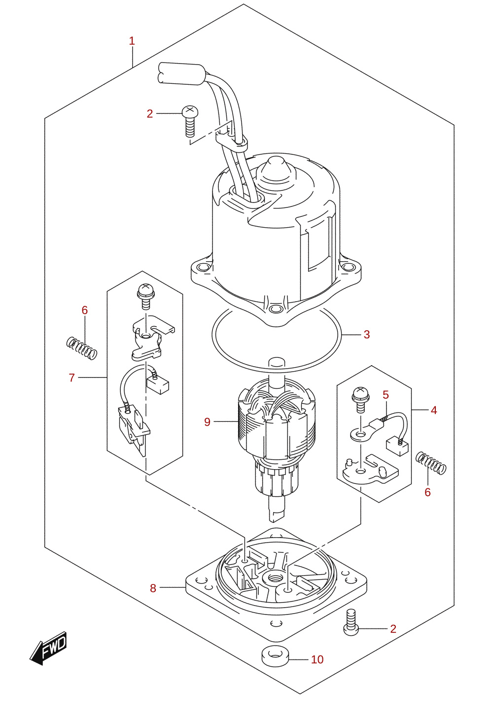 PTT motor (X/XX-transom)