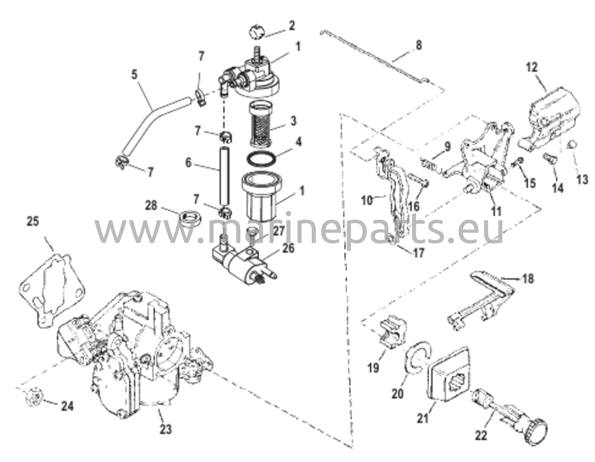 varren osat (USA-1B153167/BEL-0P365661 ja alla olevat)