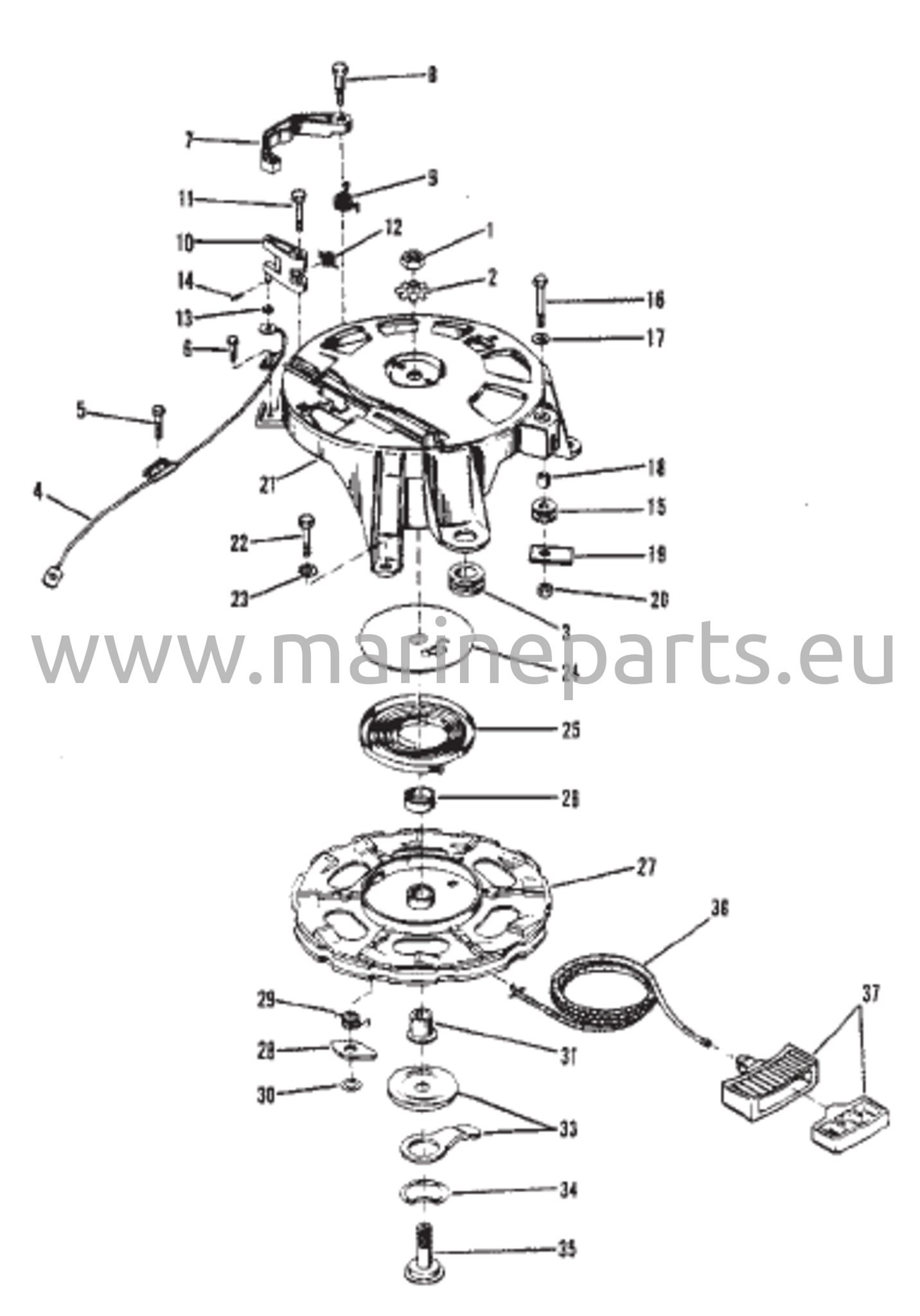 Käynnistinkotelon kokoonpano