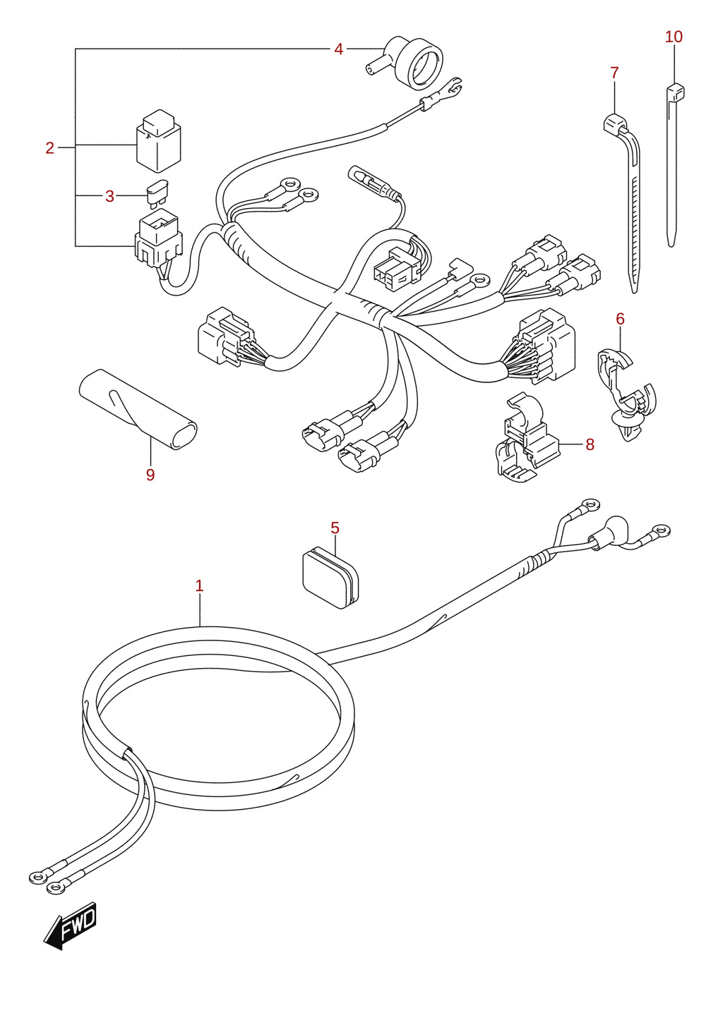 Mazo de cables (DF8AR, DF9.9AR)