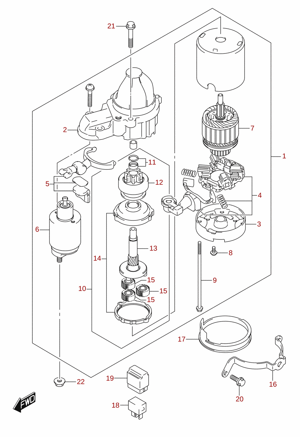 Startmotor (E-starter)