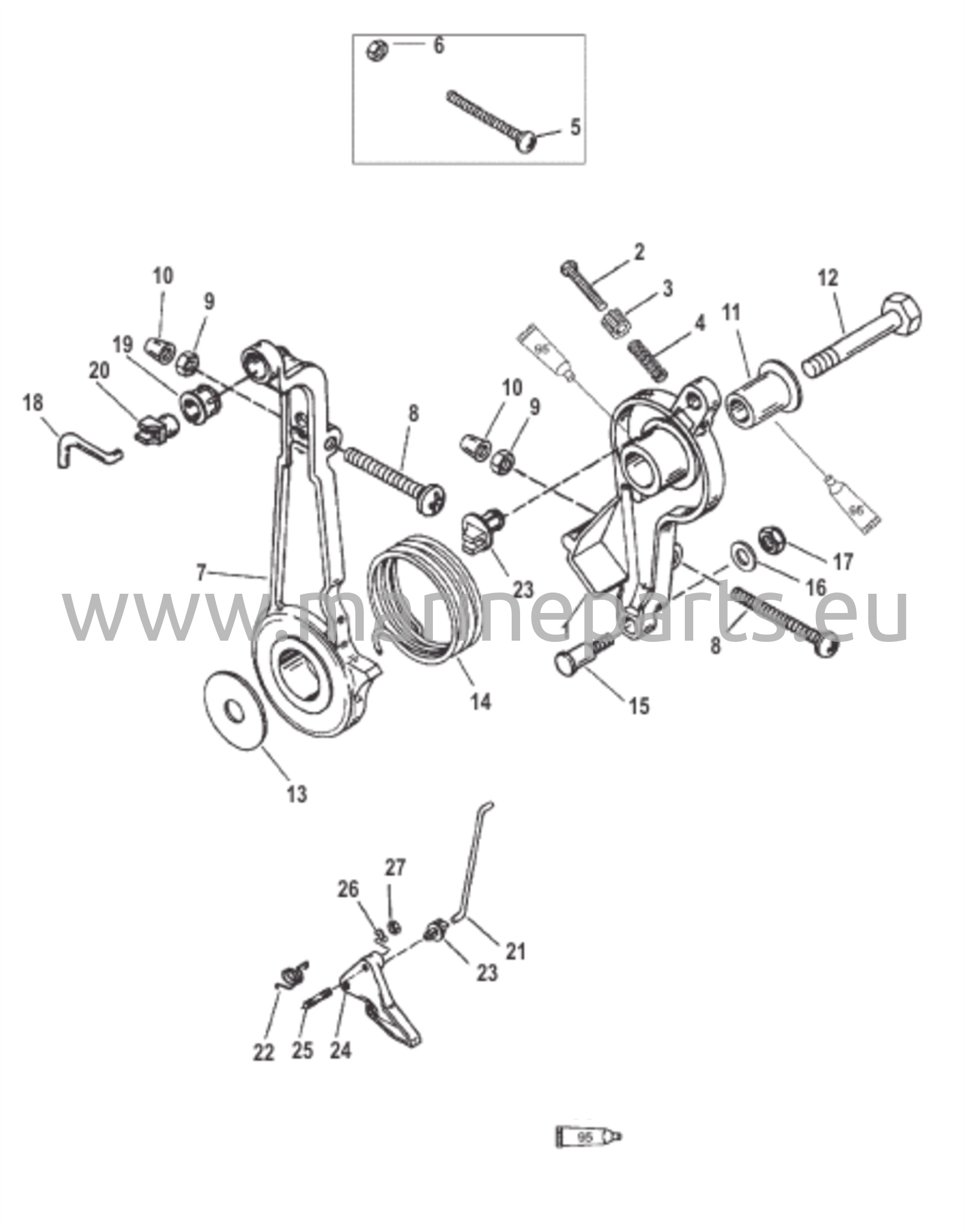 Peräsimen kahvan sovitinpaketti (Jet 65)
