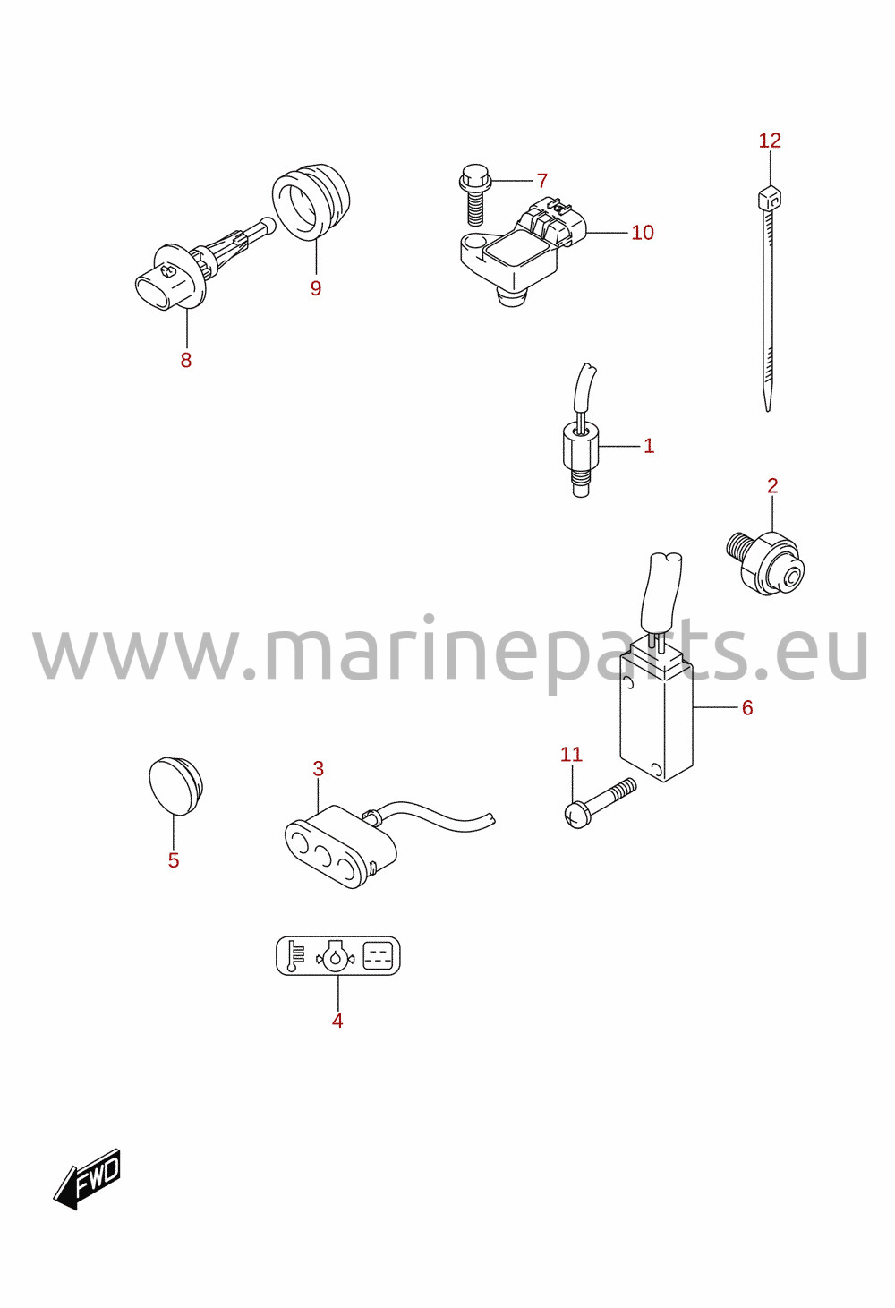 Sensor / interruptor (DF25AR, DF25AT, DF30AR, DF30AT)