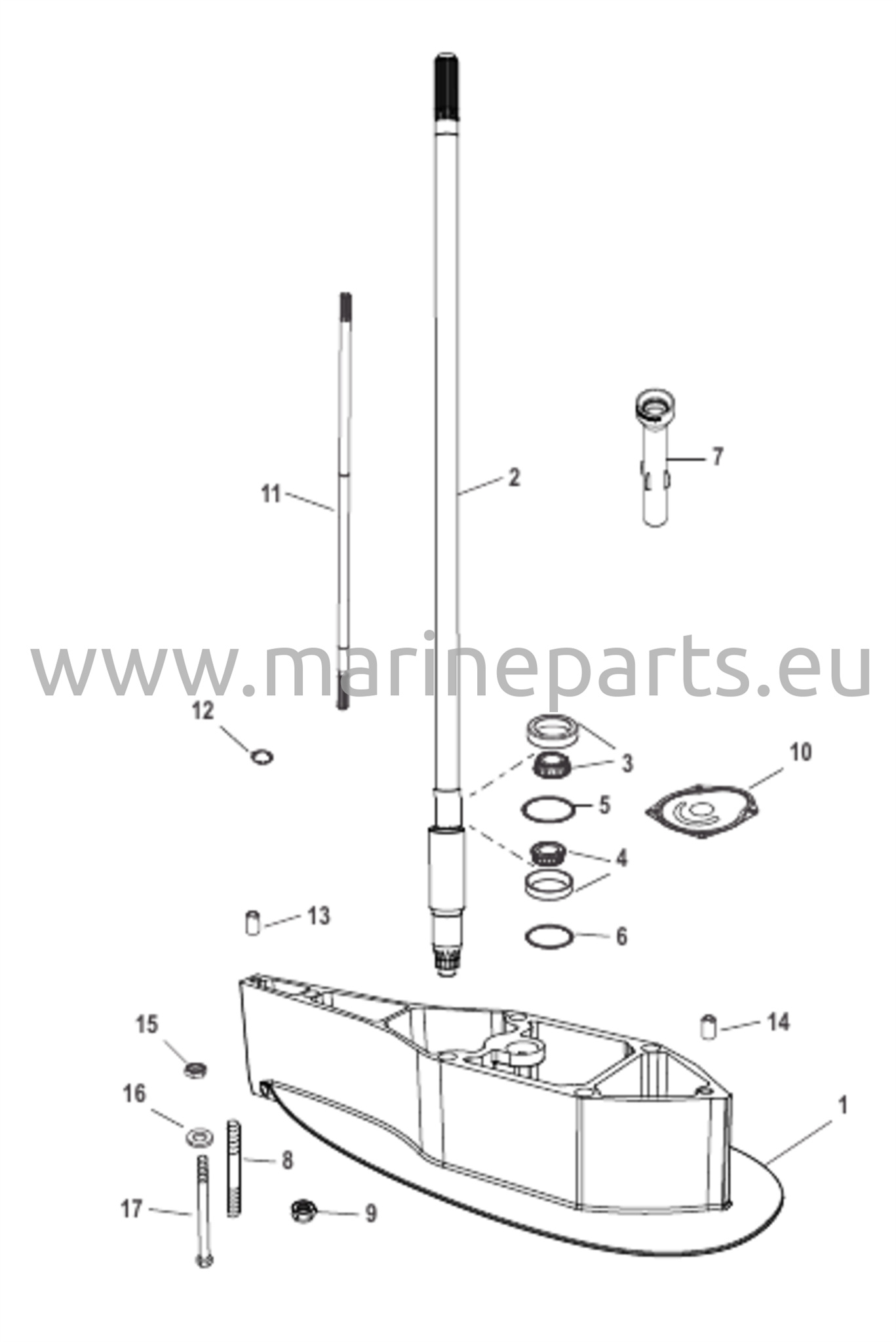 Vetopyörän kotelon jatkosarja Standardi 2.07:1