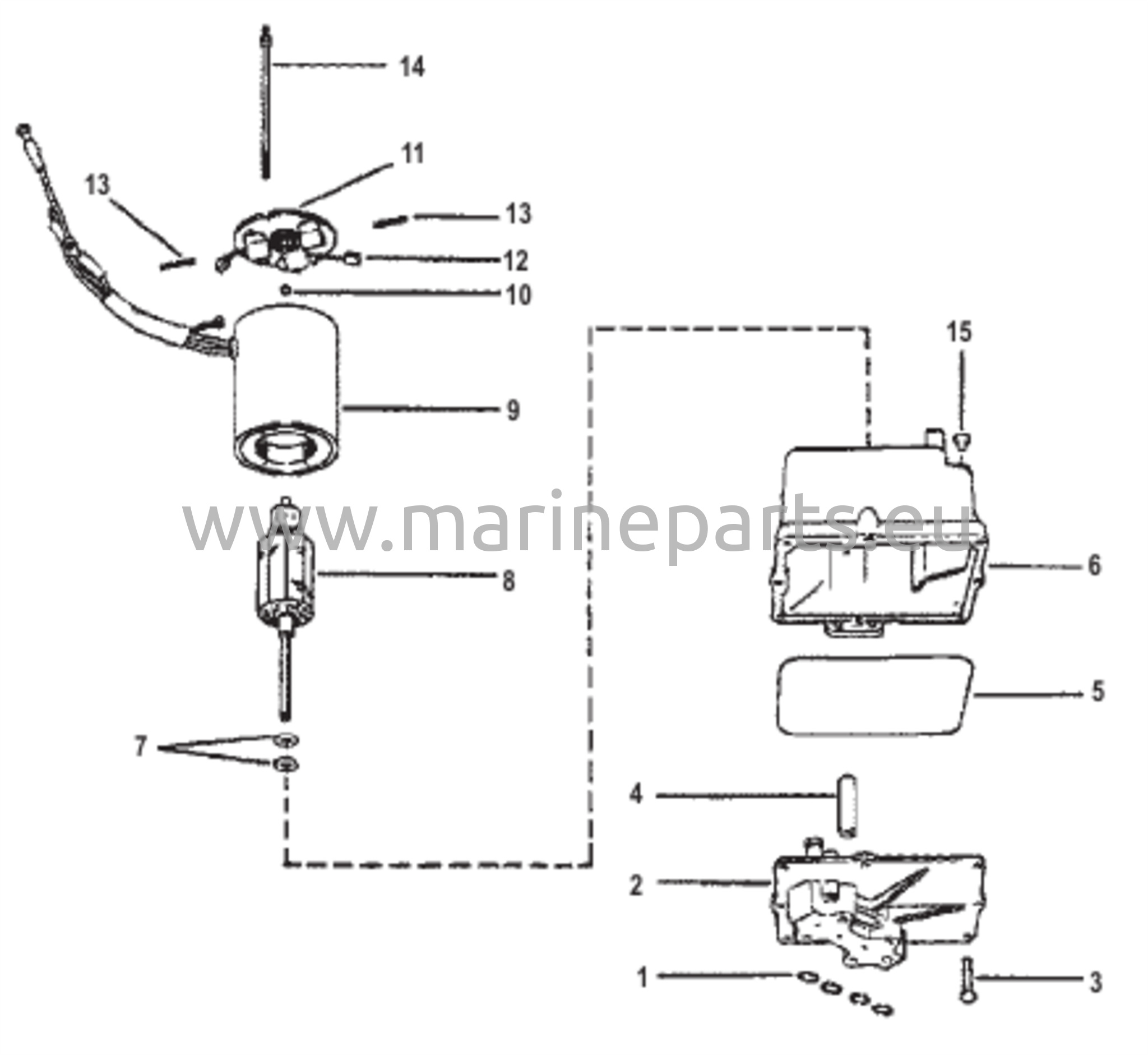 Hydraulipumpun kokoonpano (muovinen säiliö)