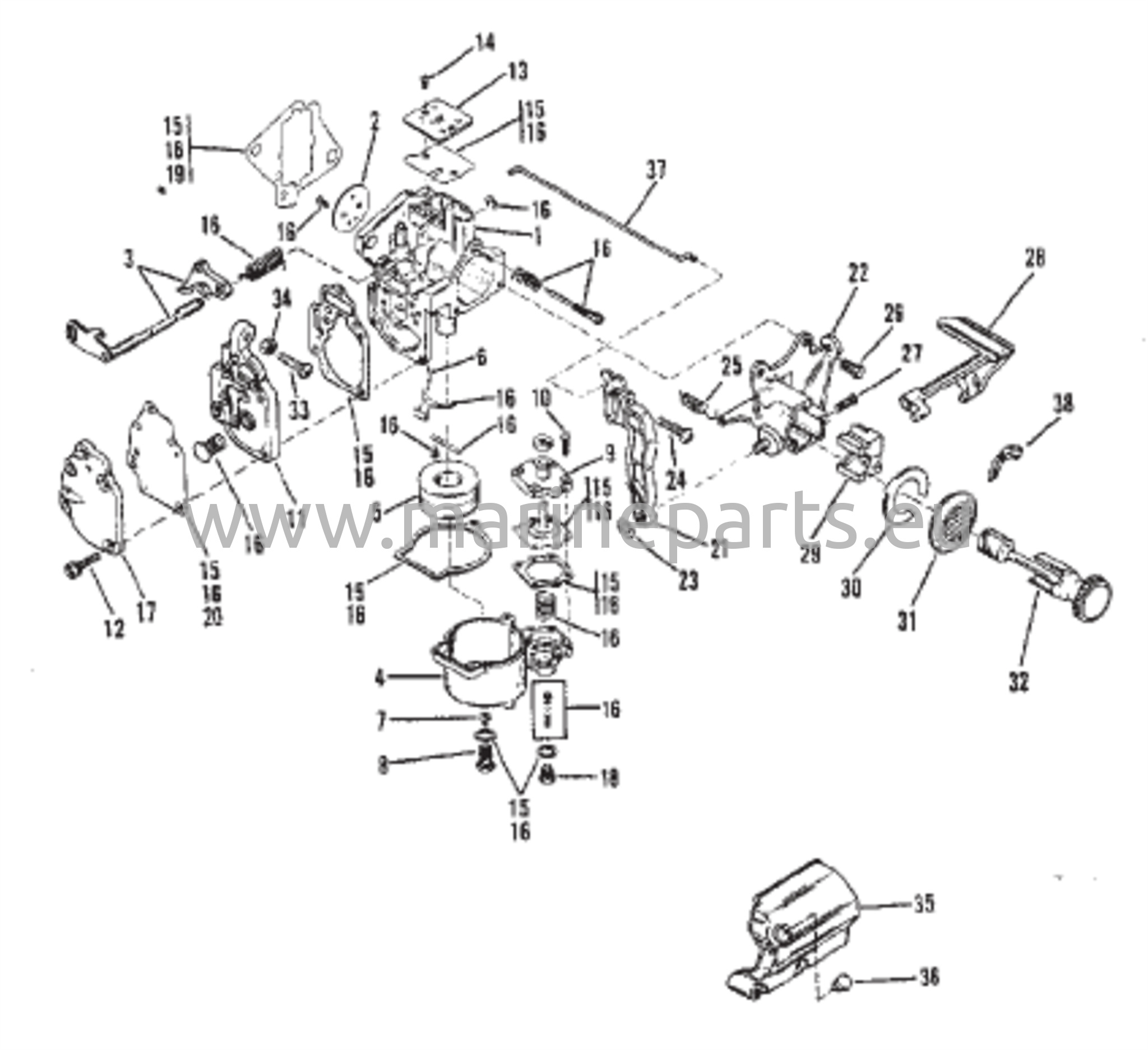 Carburetor Assembly (15) 