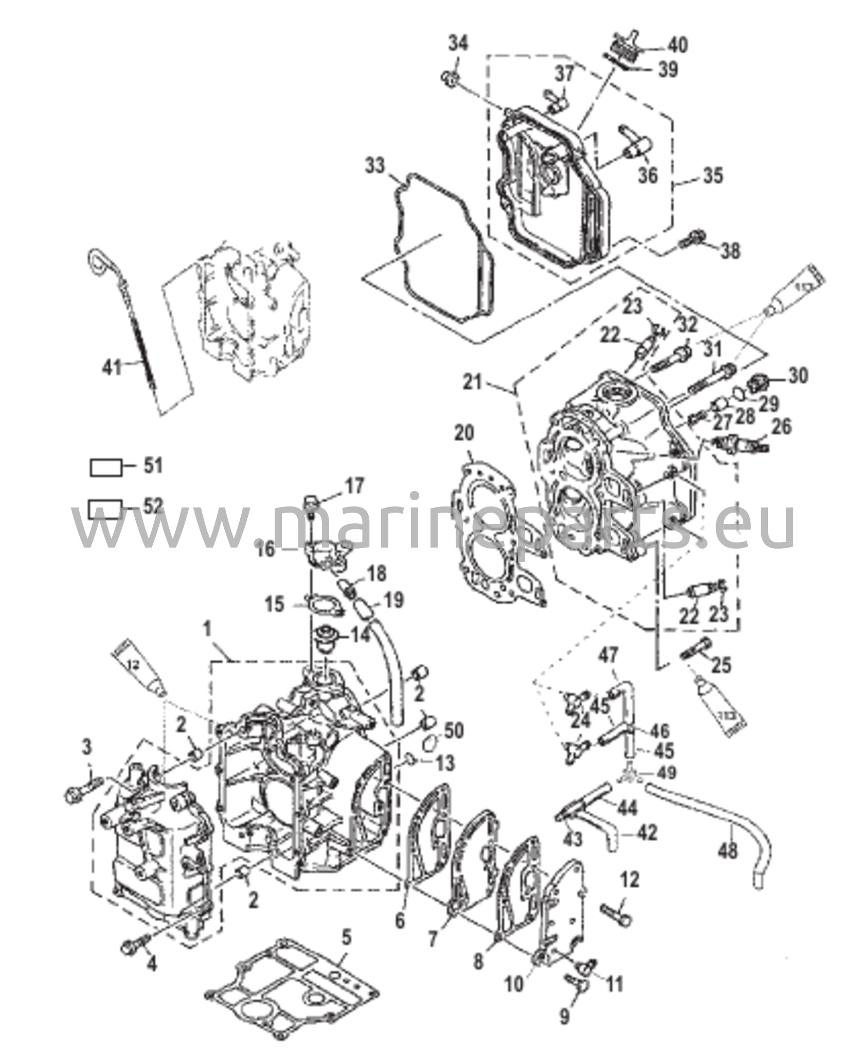 Sylinterilohko ja kampikammio