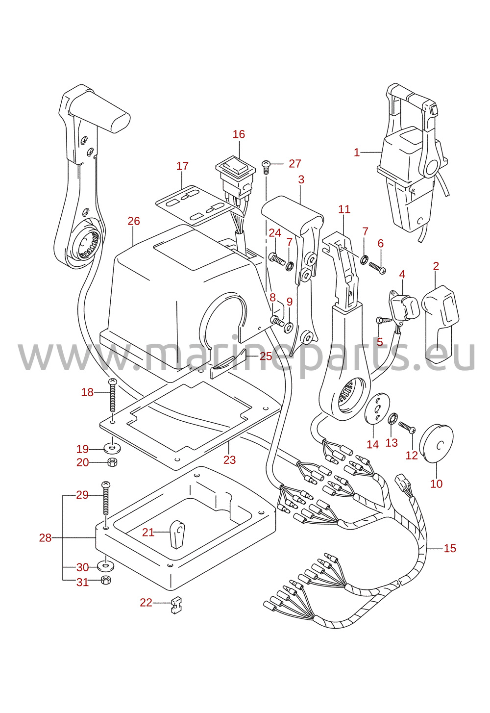 Remote control assembly dual (1) (optional)