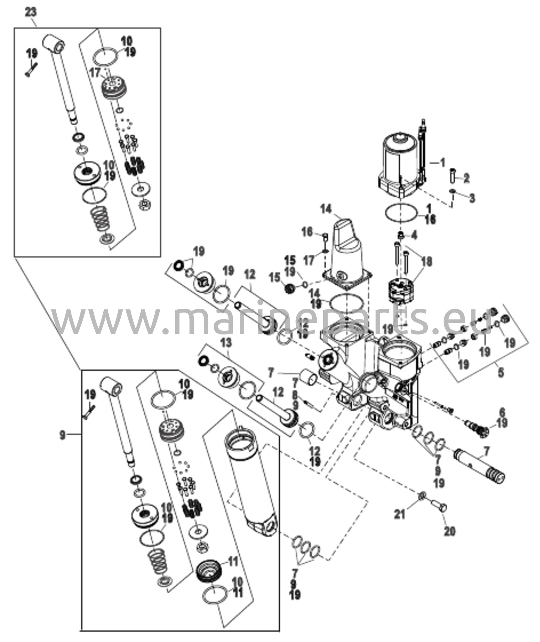 Voimansiirron osat Muovinen moottorin kotelo