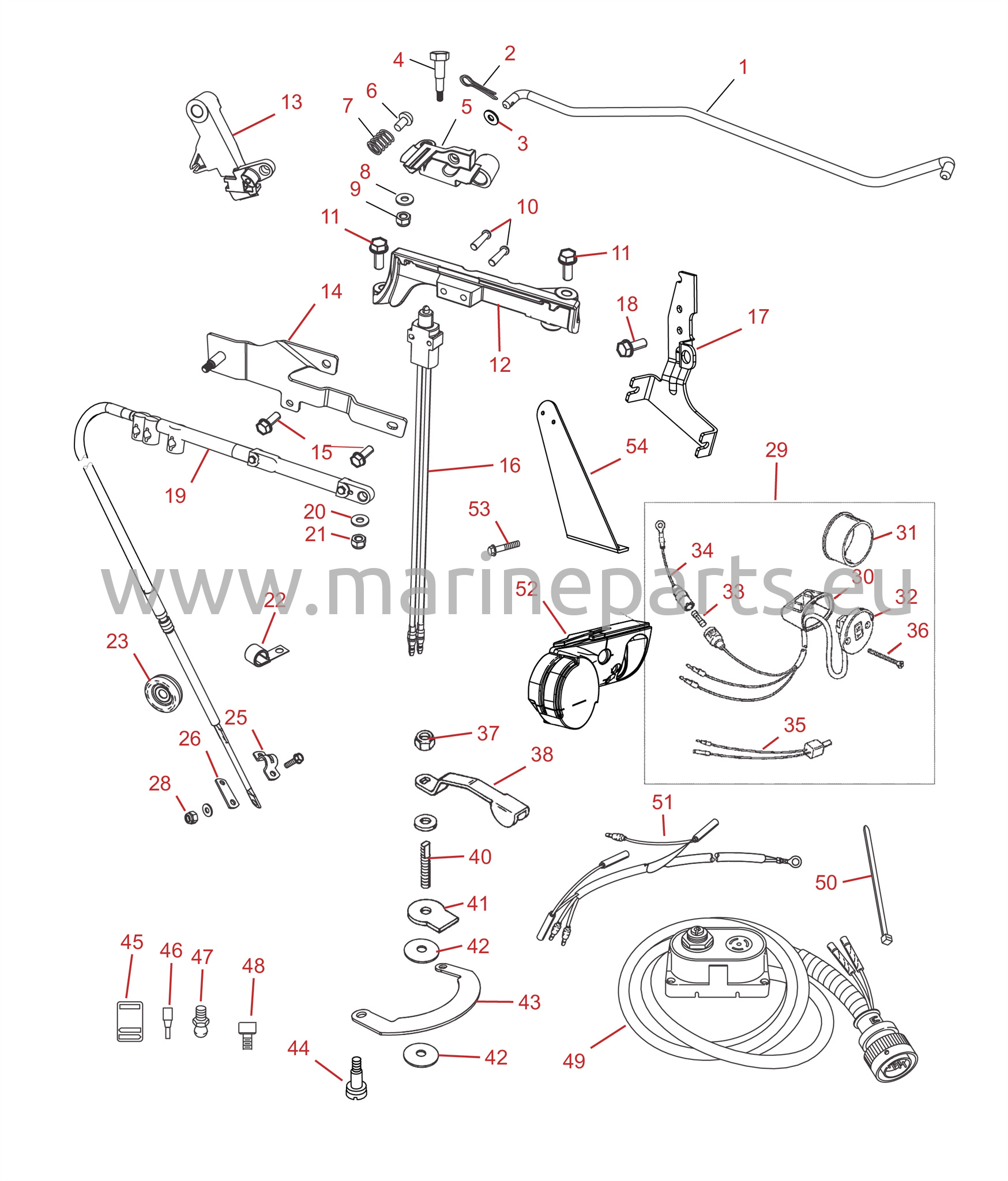 Tillerin kahvan sarjan osat (Jet 35/40)