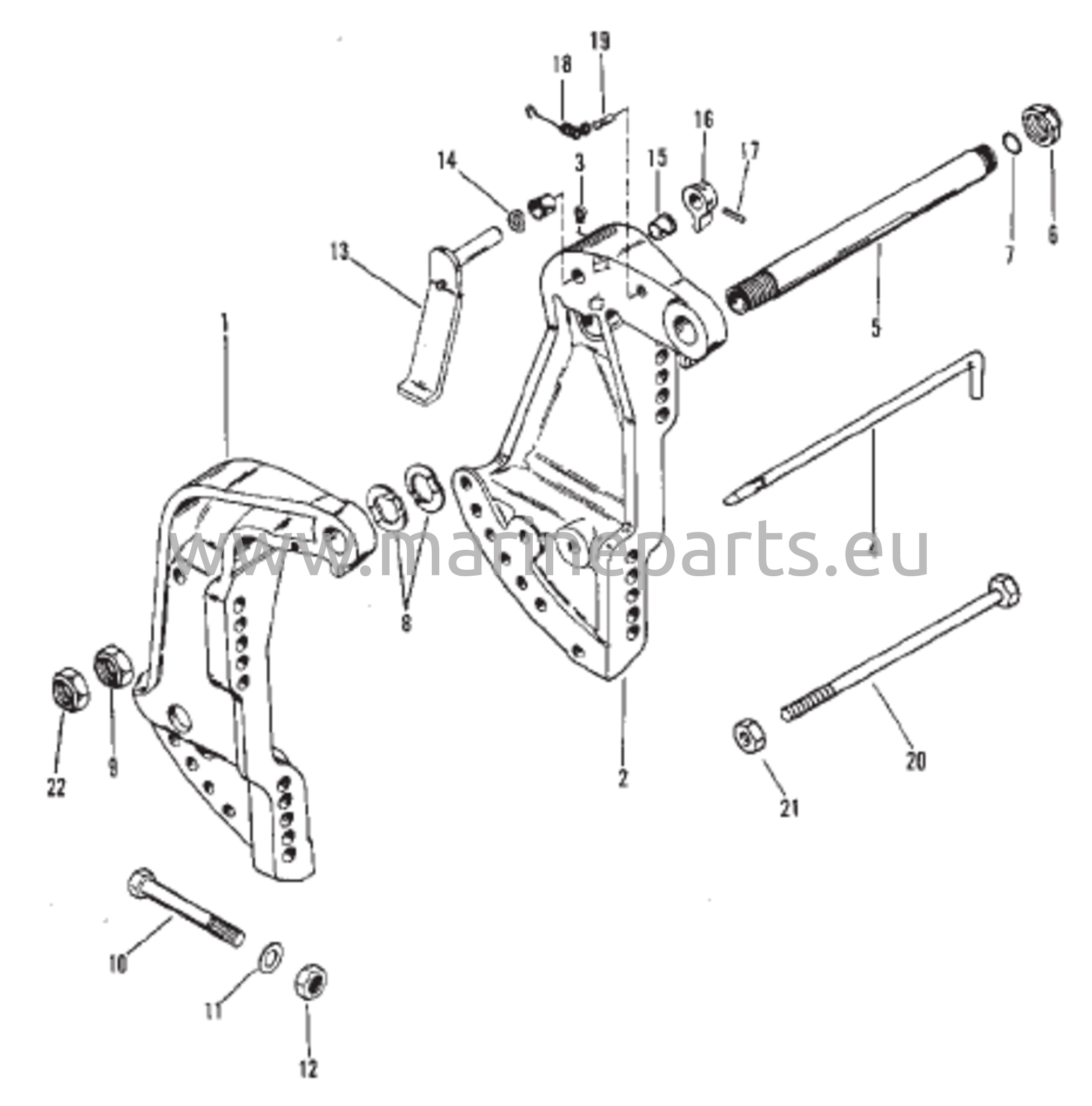 Peräpeilin kiinnike