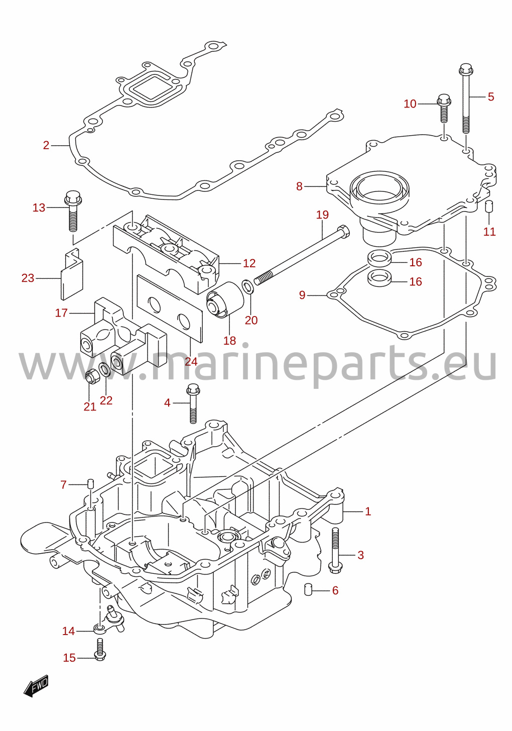 Motorholder (DF40A, DF40AST, DF50A, DF60A)