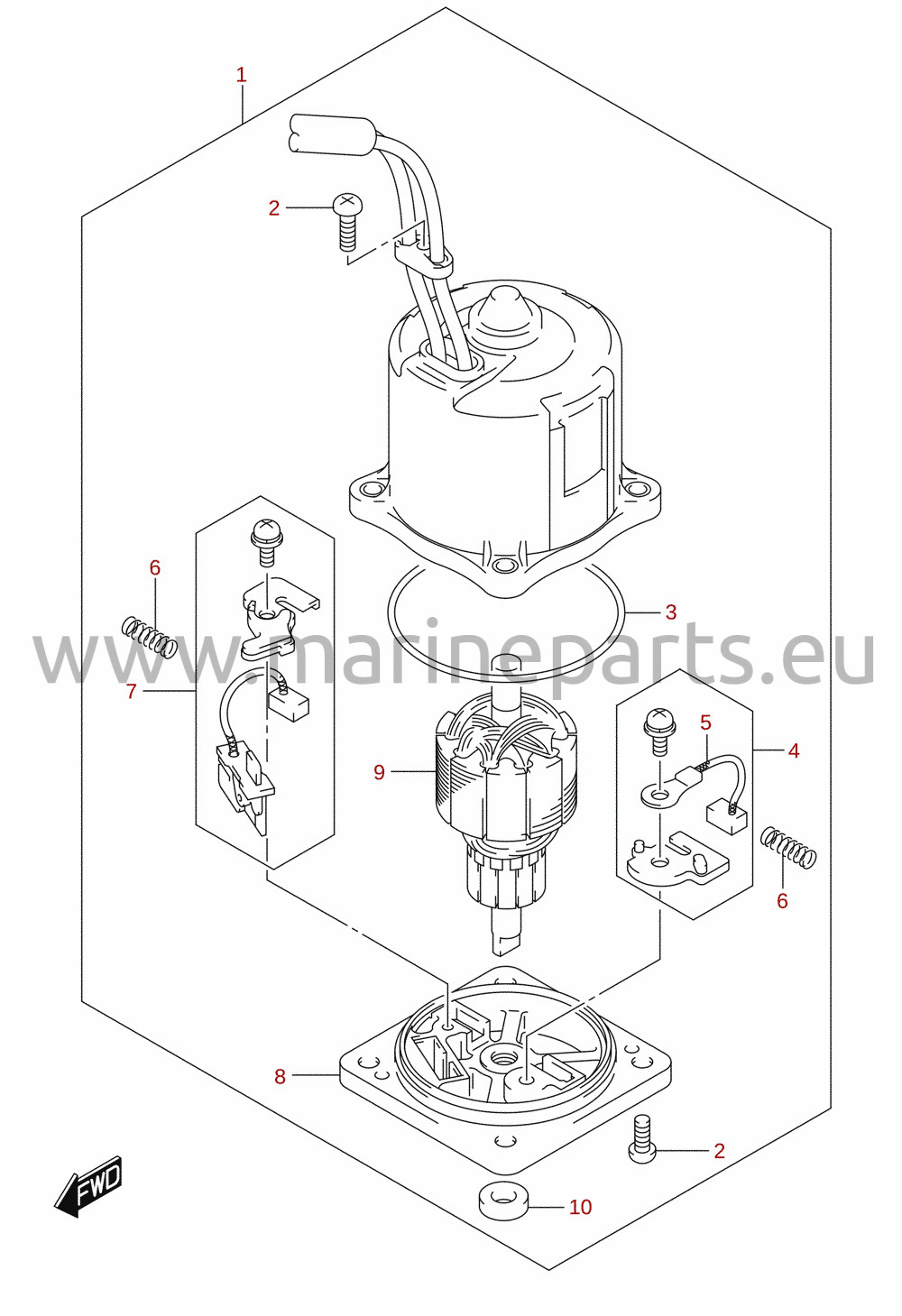PTT-mootor (X/XX-transom)