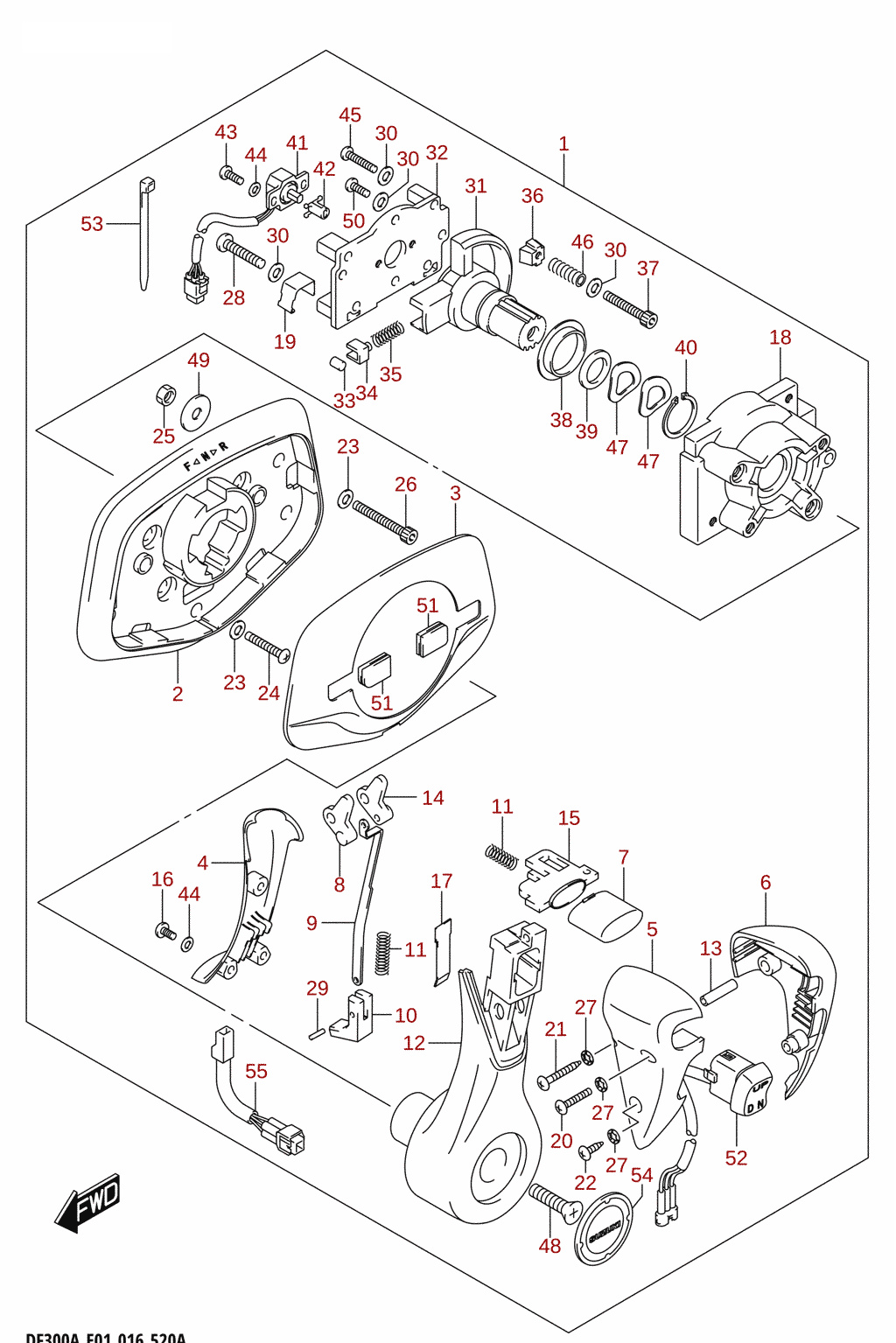 Flush mount remote control (optional)