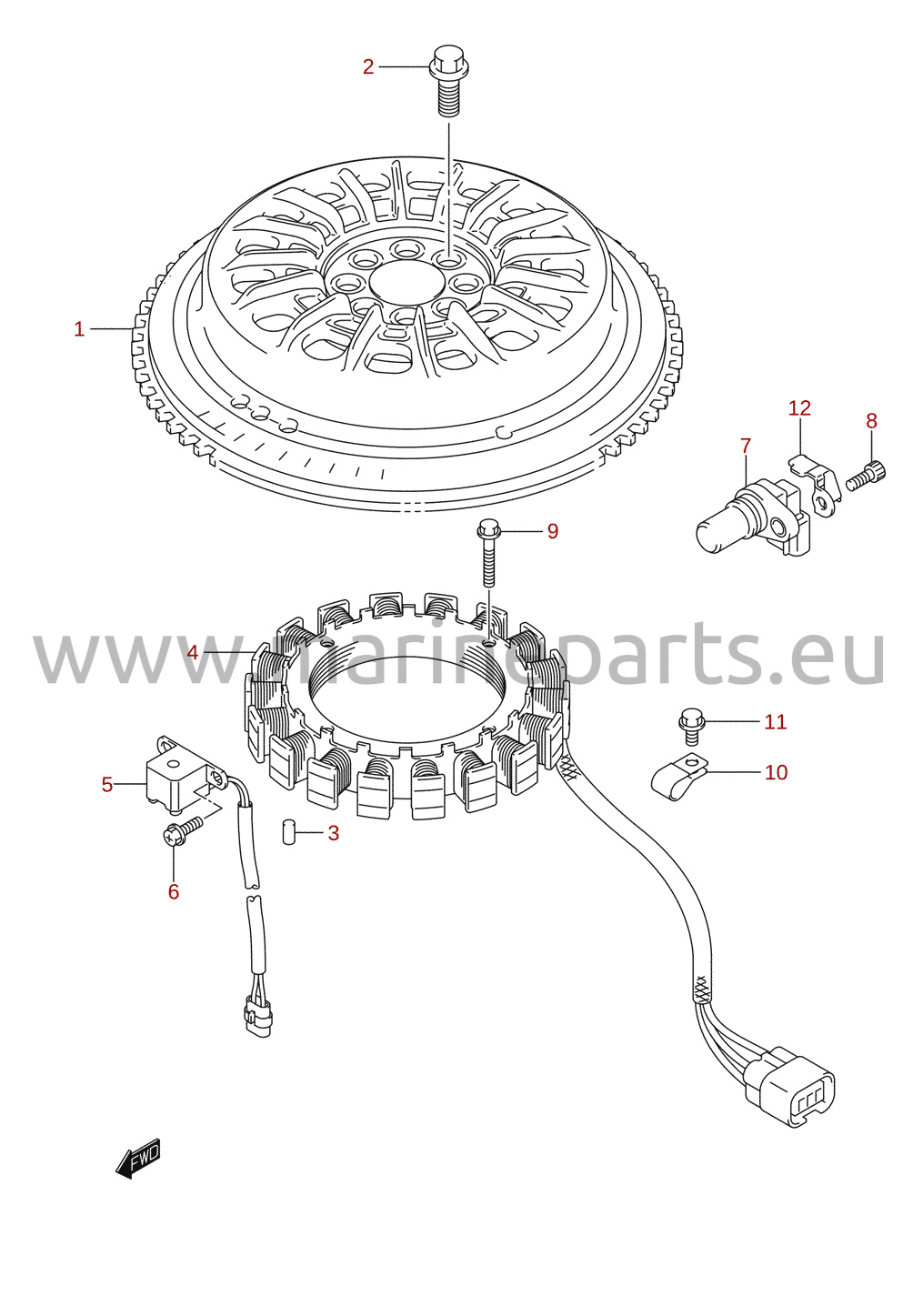 Magnet / generator (DF175T, DF175Z)