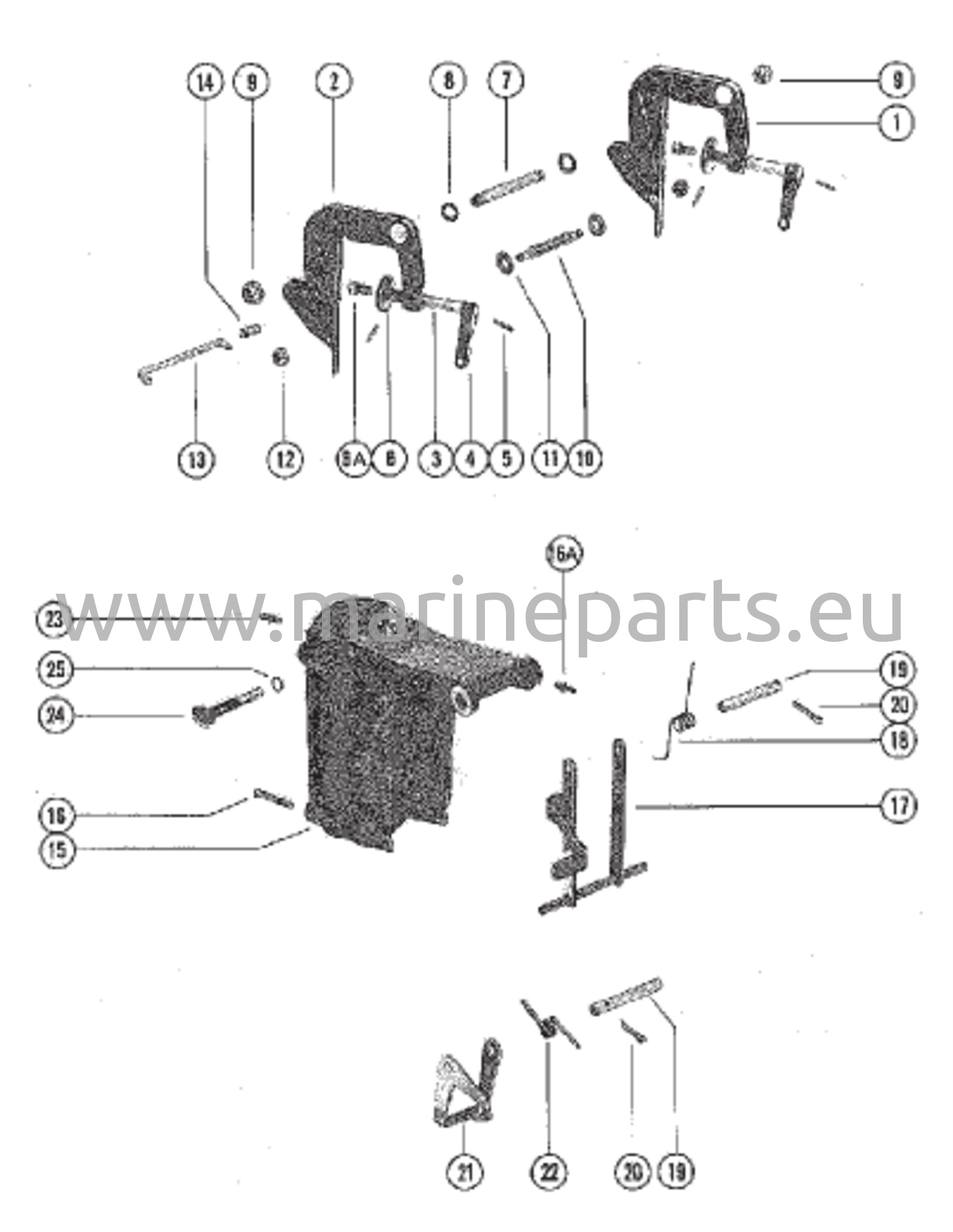 Puristin- ja kääntökiinnikkeen kokoonpano