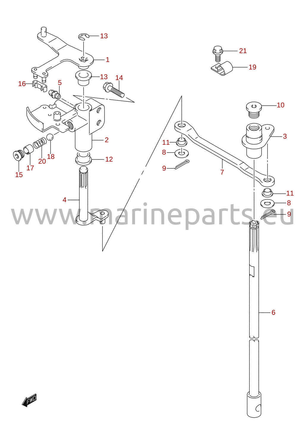 Clutch shaft