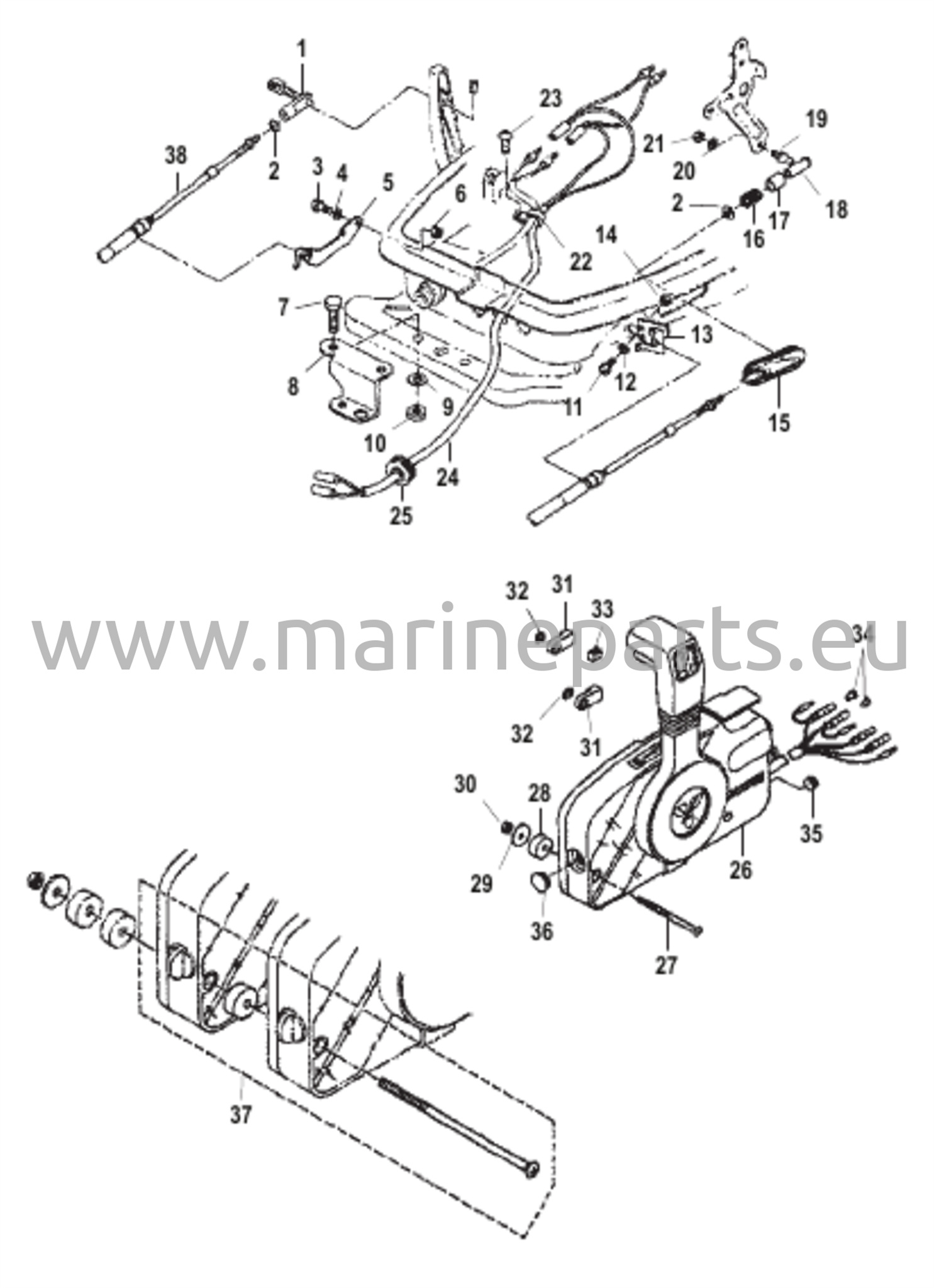 Kaukosäätimen kiinnityssarja