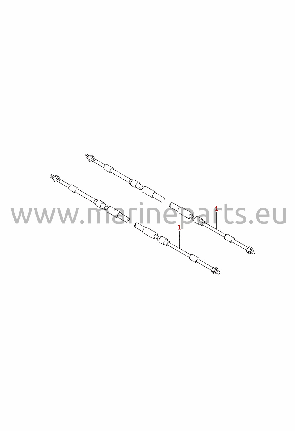 Kabel til fjernbetjening (DF8AR, DF9.9AR) (ekstraudstyr)
