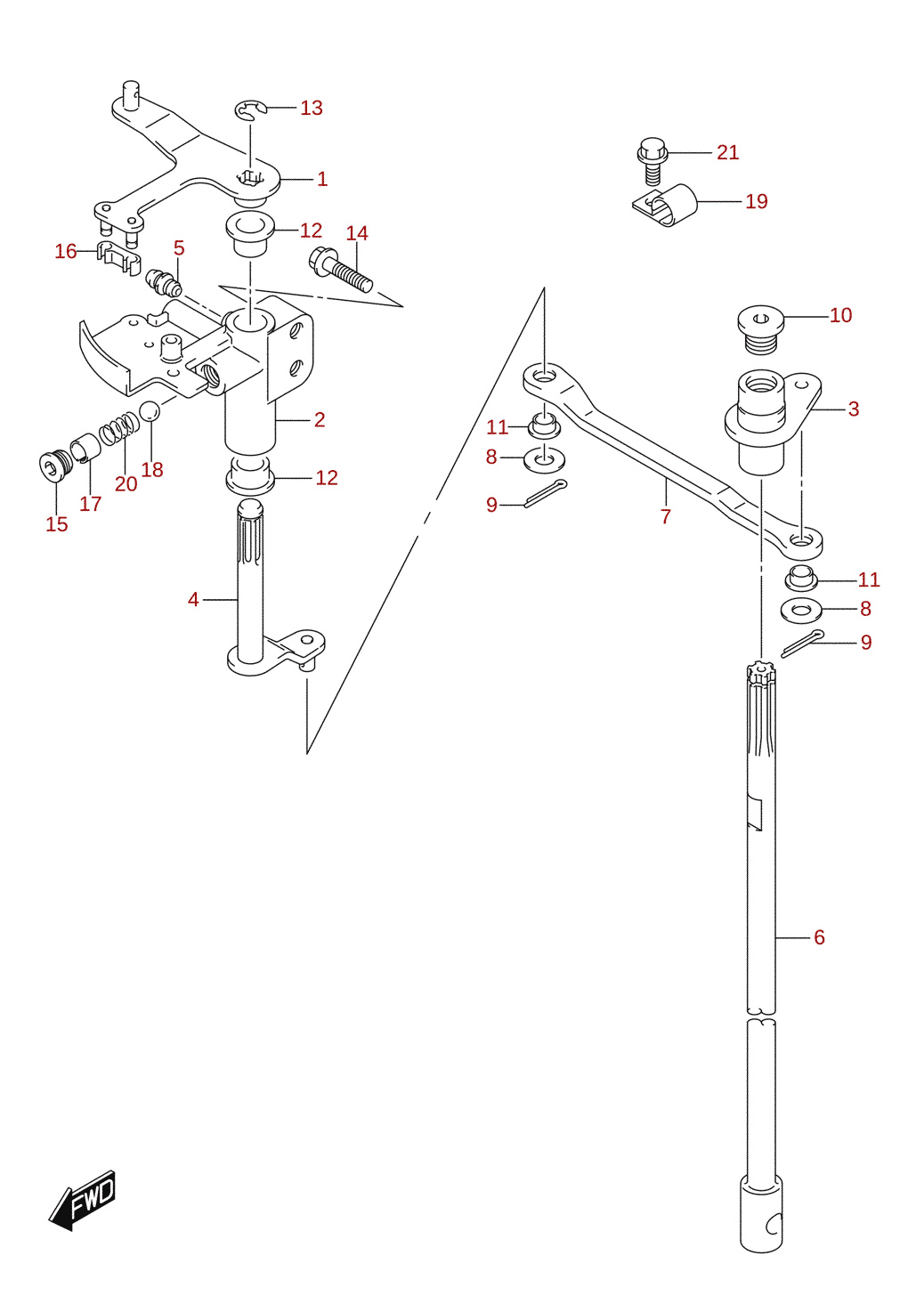 Clutch shaft