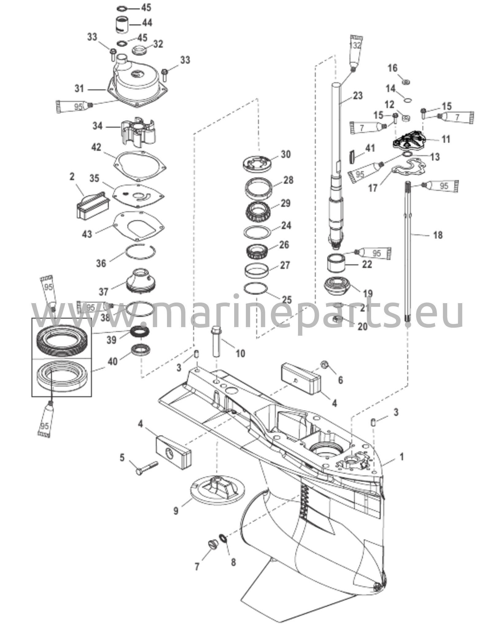 Växelhölje drivaxel