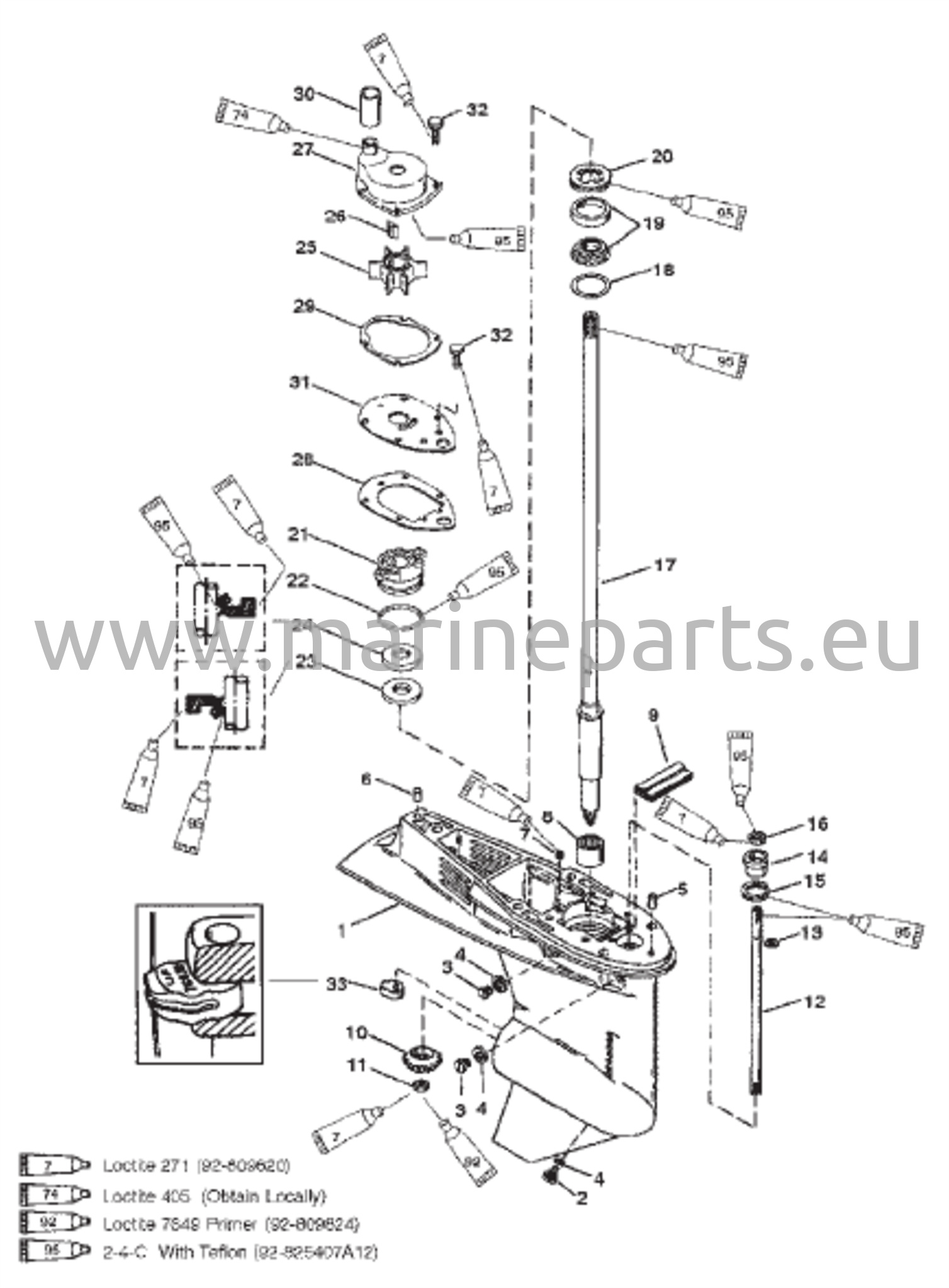 Polttoainepumppu (55 / 60 SeaPro / Marathon)
