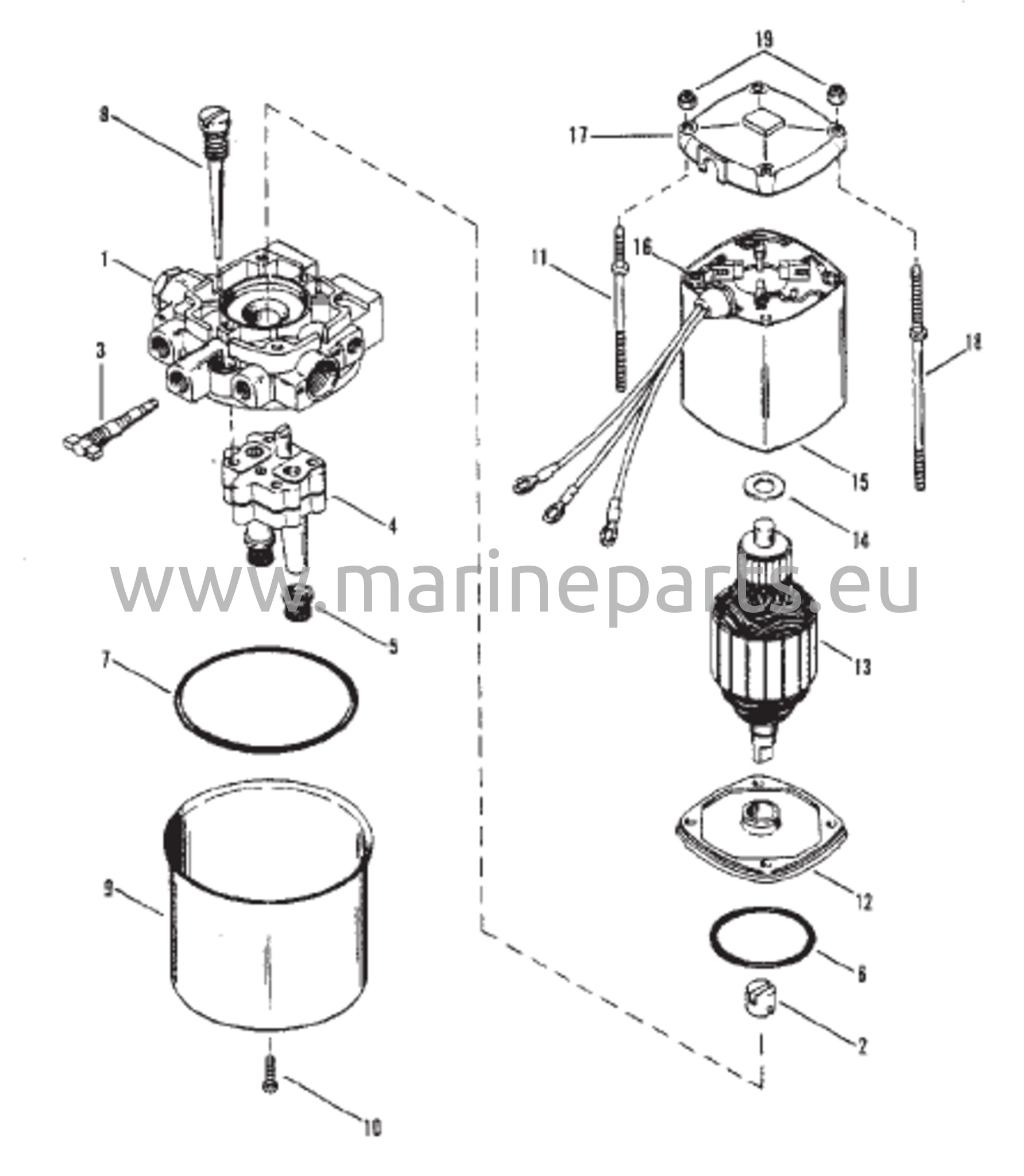 Hydraulipumppu (S/N-5432022 ja siitä eteenpäin)