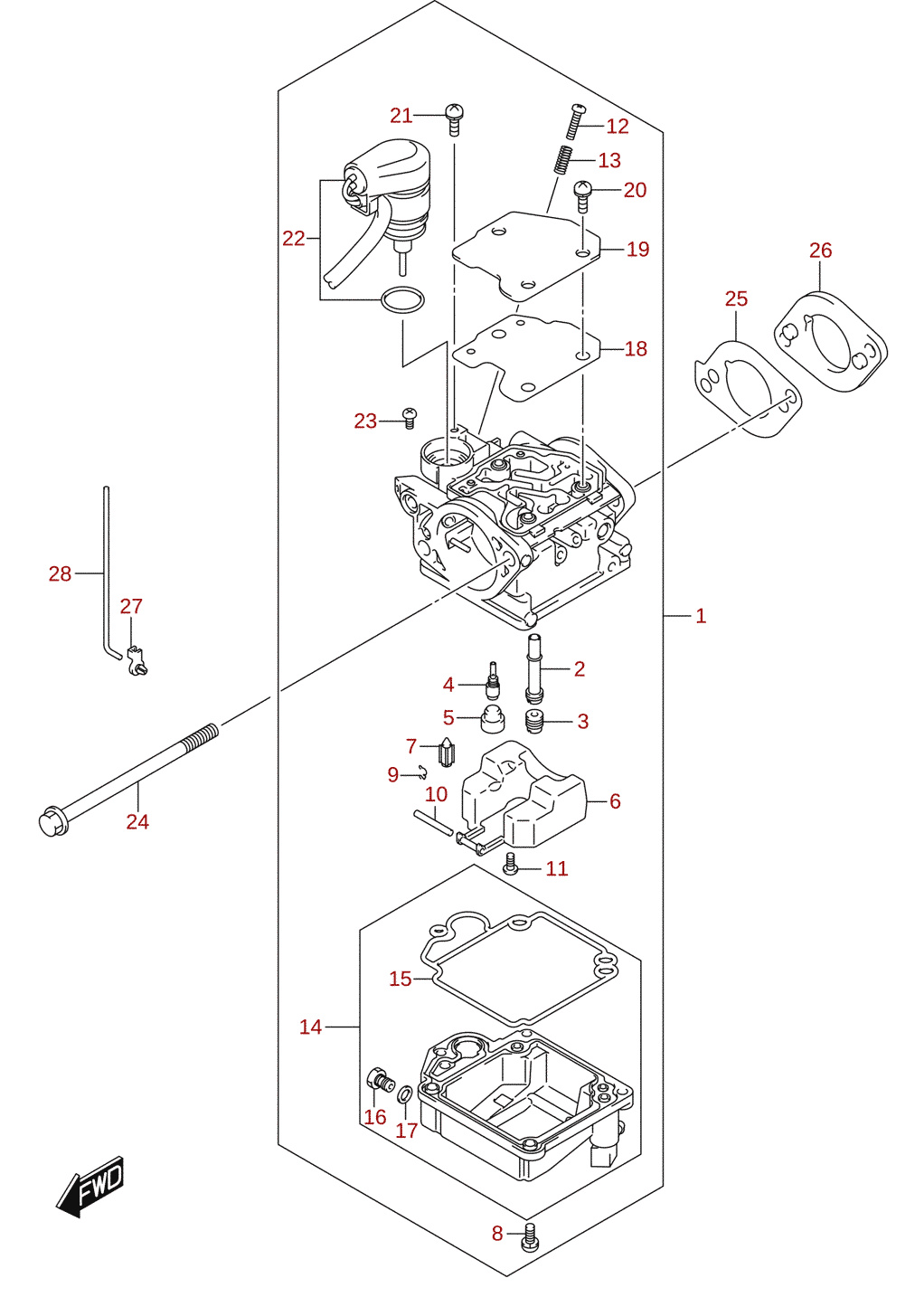 Carburateur (DF8AR)